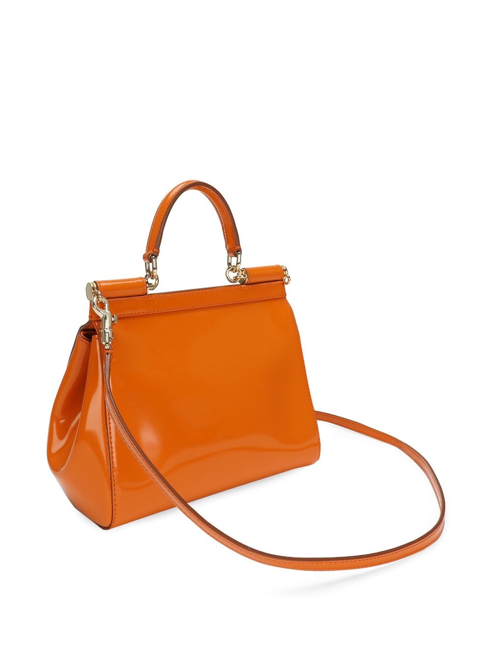 small Sicily patent-leather tote bag - 7