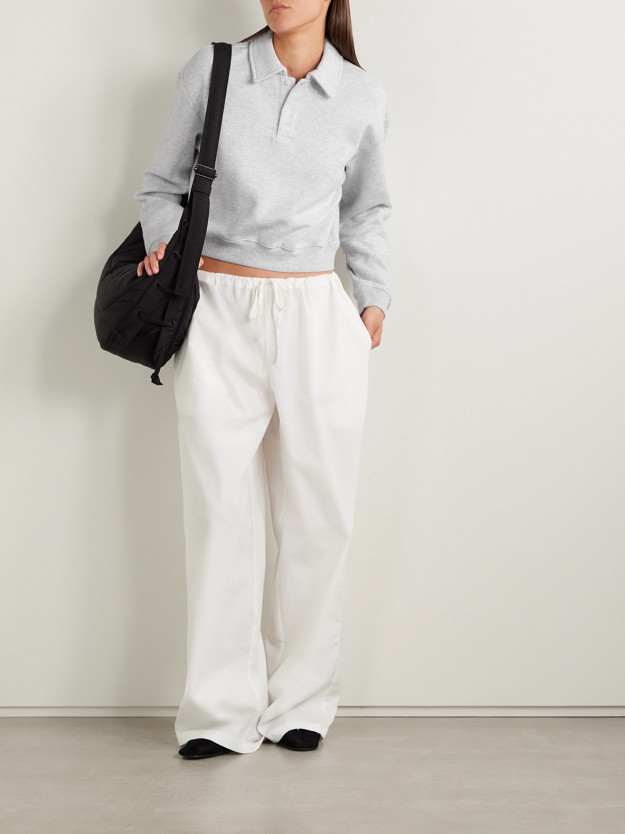 Cotton-blend Jersey Long Sleeve Henley - 2