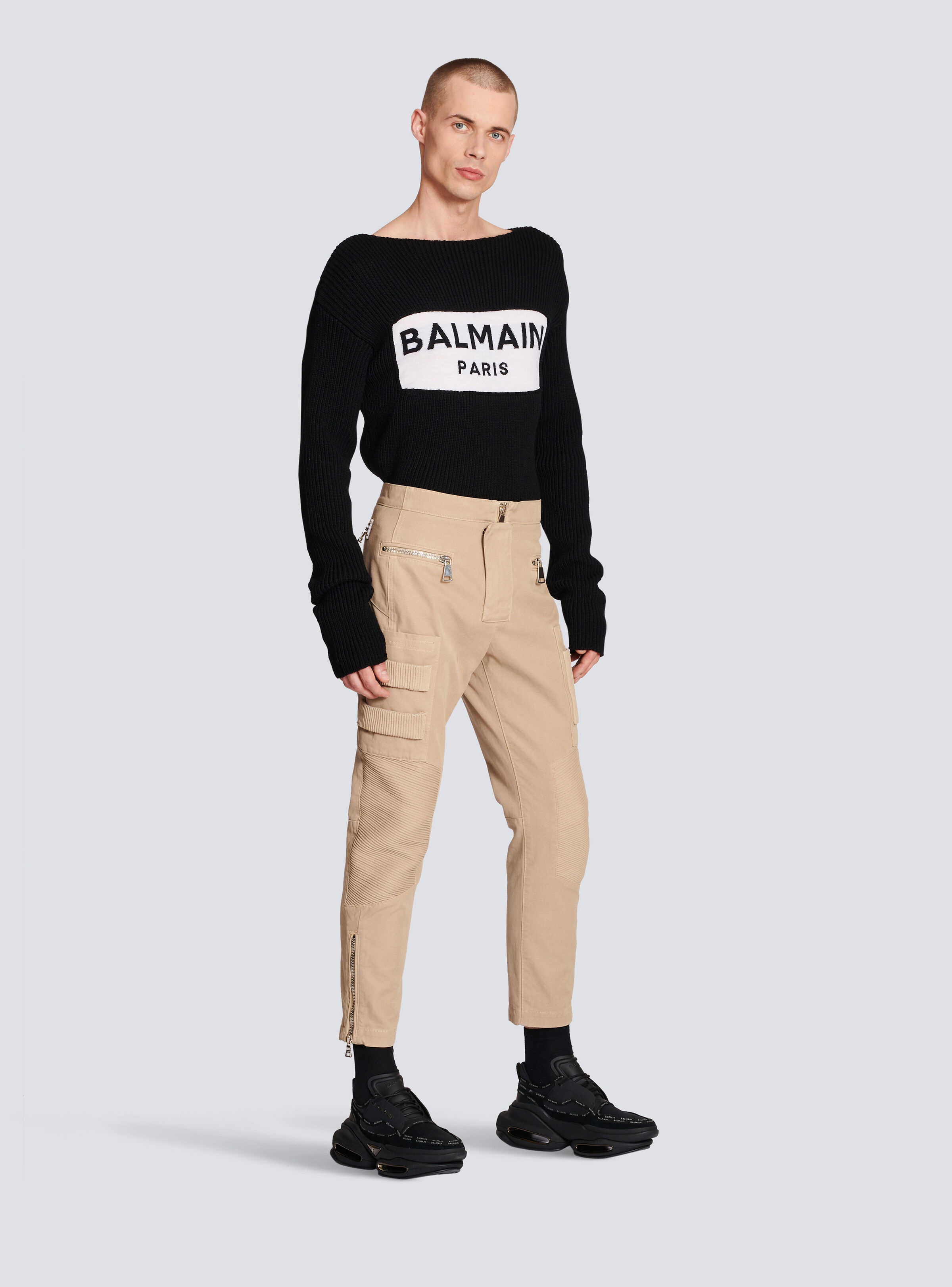 Cotton cargo trousers - 3