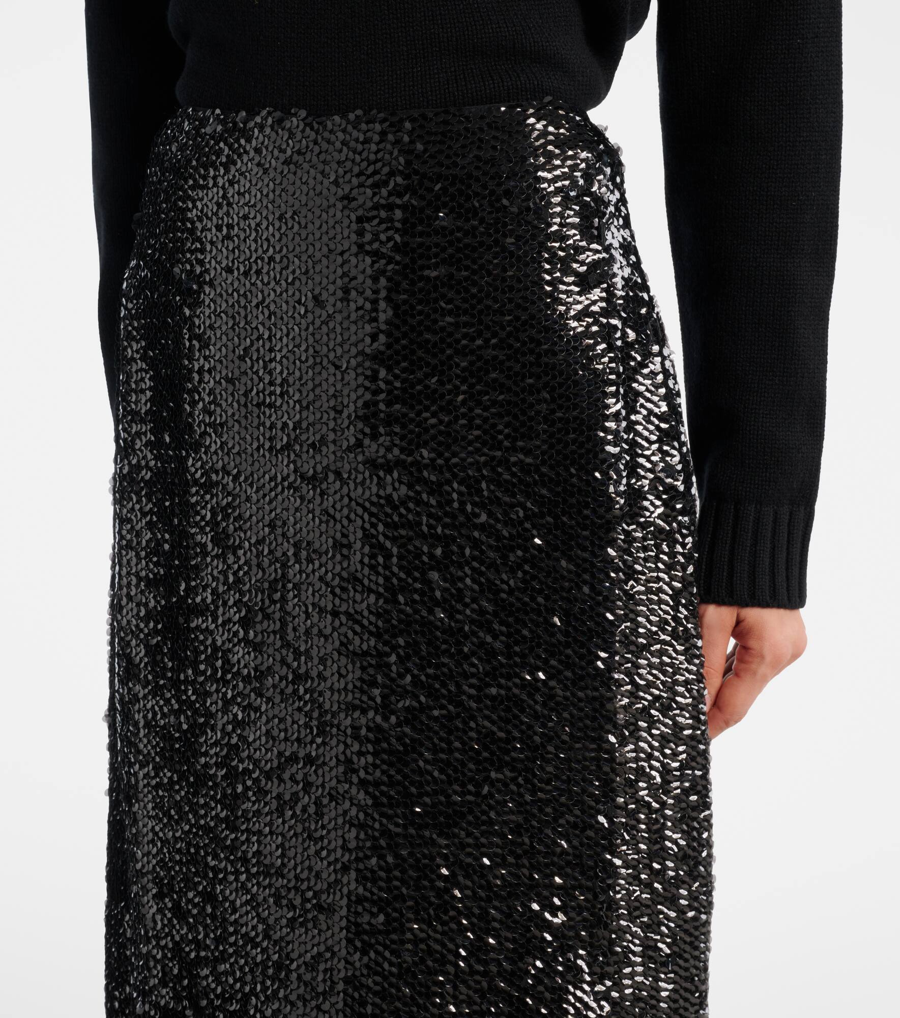 Sequined pencil skirt - 4
