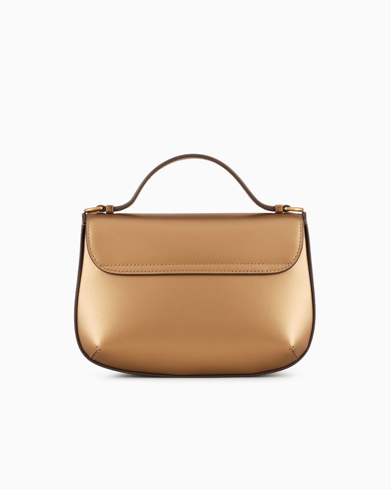 SMALL LA PRIMA LAMÉ LEATHER HANDBAG - 3