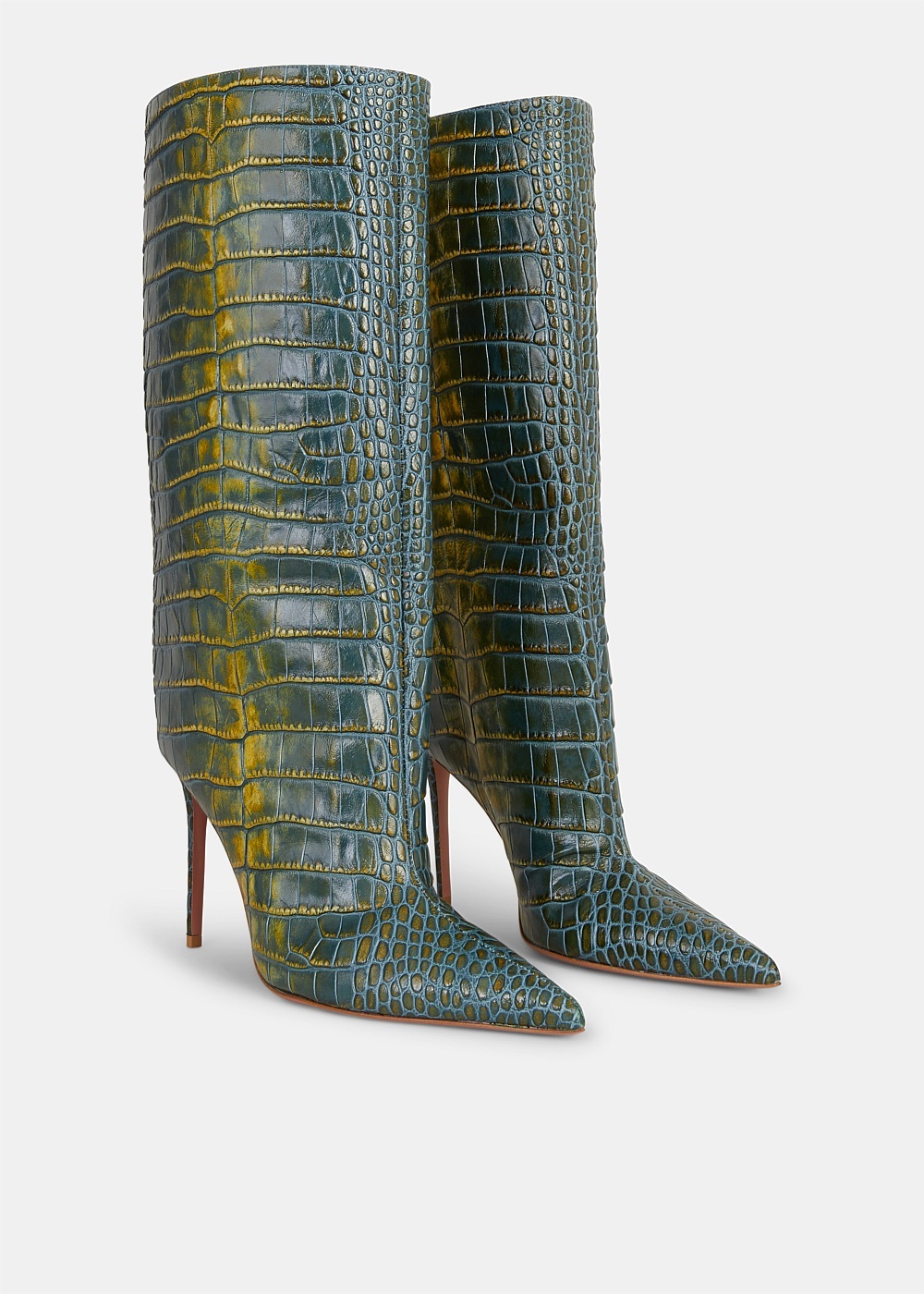 Green Ombre Croc Fiona Boots - 2