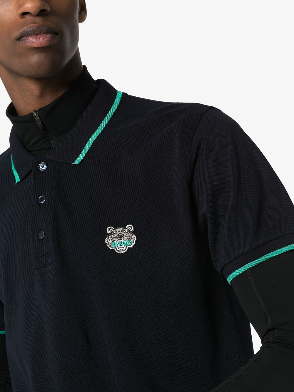 fitted tiger polo shirt - 5