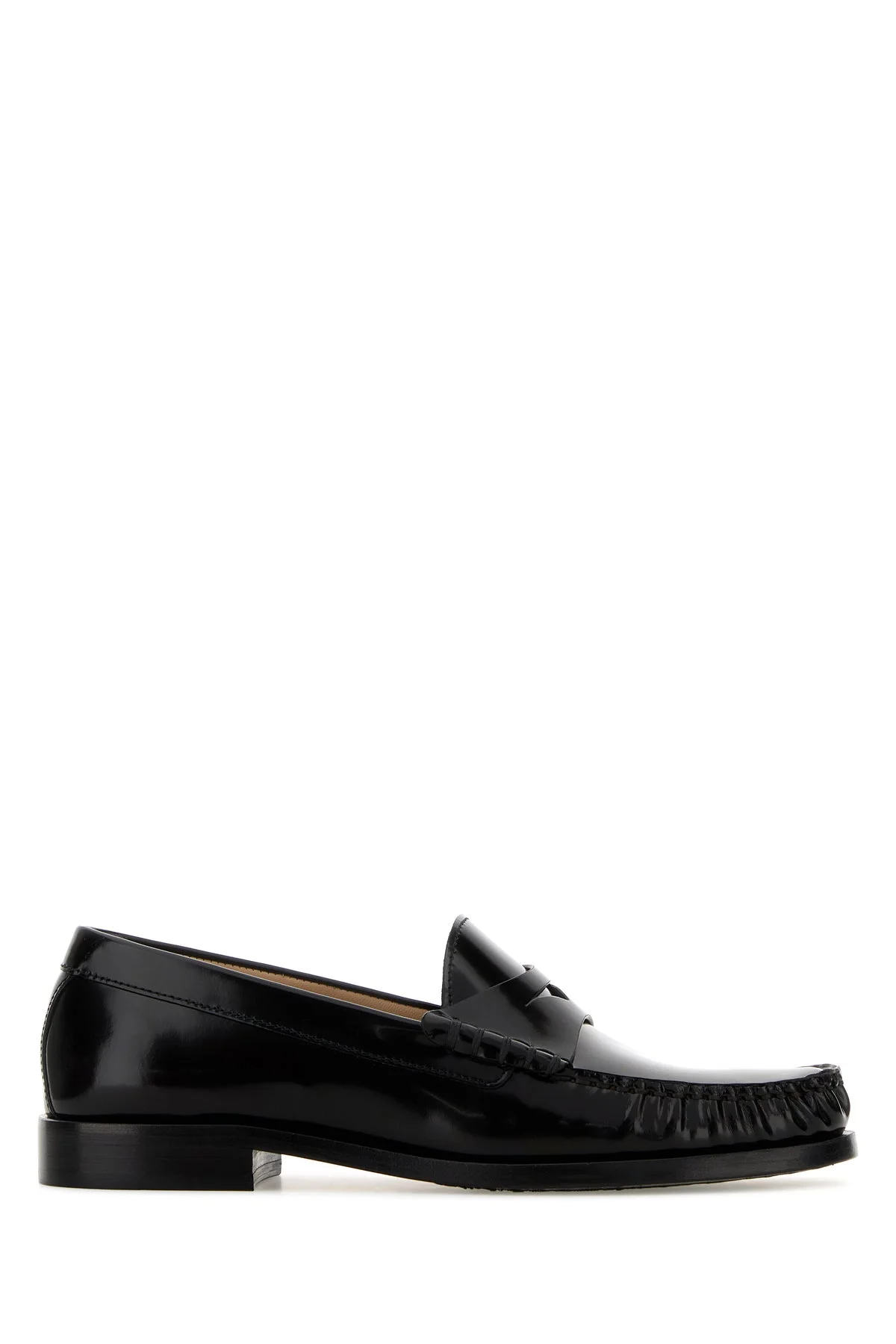 Black leather Lottie loafers - 1