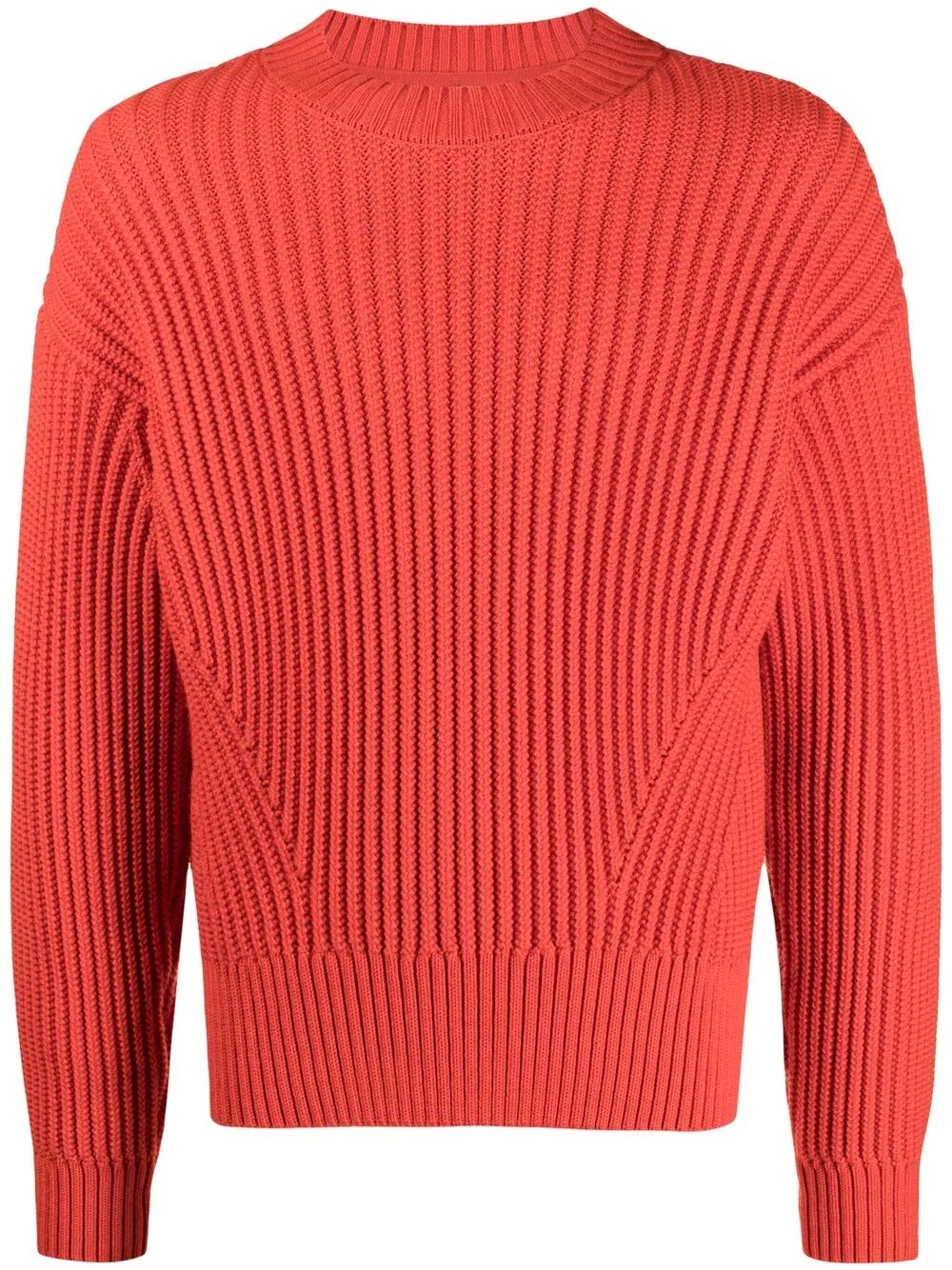 ribbed-knit virgin wool jumper - 1