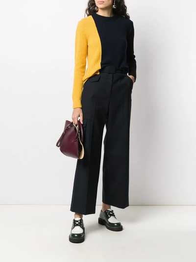 Marni panelled asymmetric hem jumper outlook