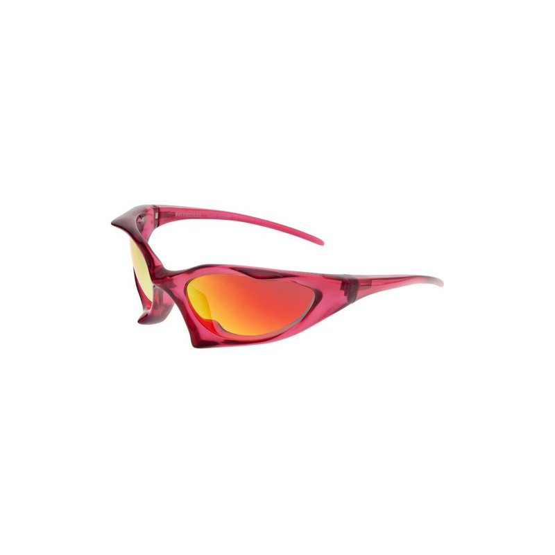 BALENCIAGA Runner Cat Sunglasses  in Dark Pink outlook