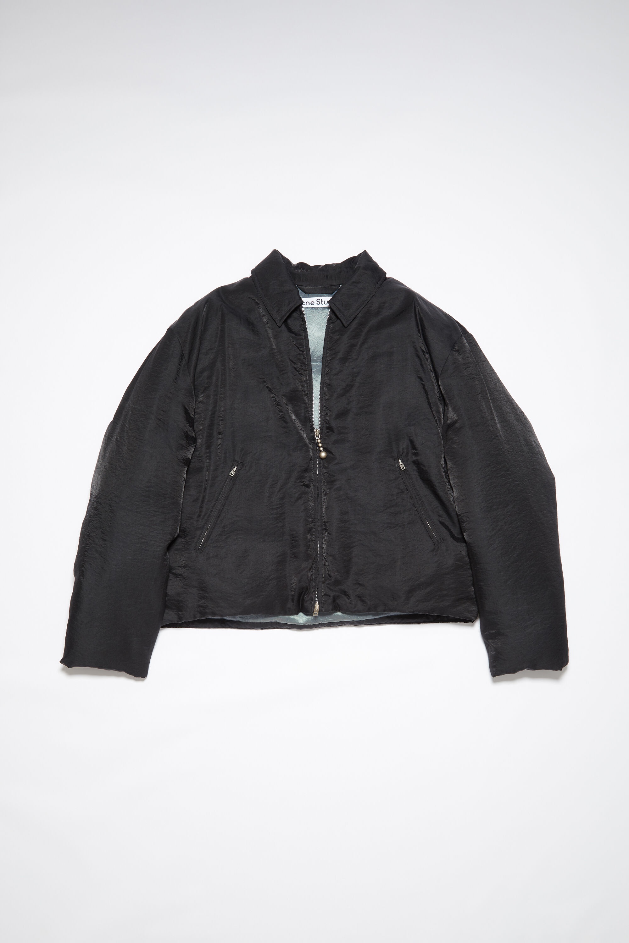 Acne Studios - Crinkled padded denim jacket - Indigo blue