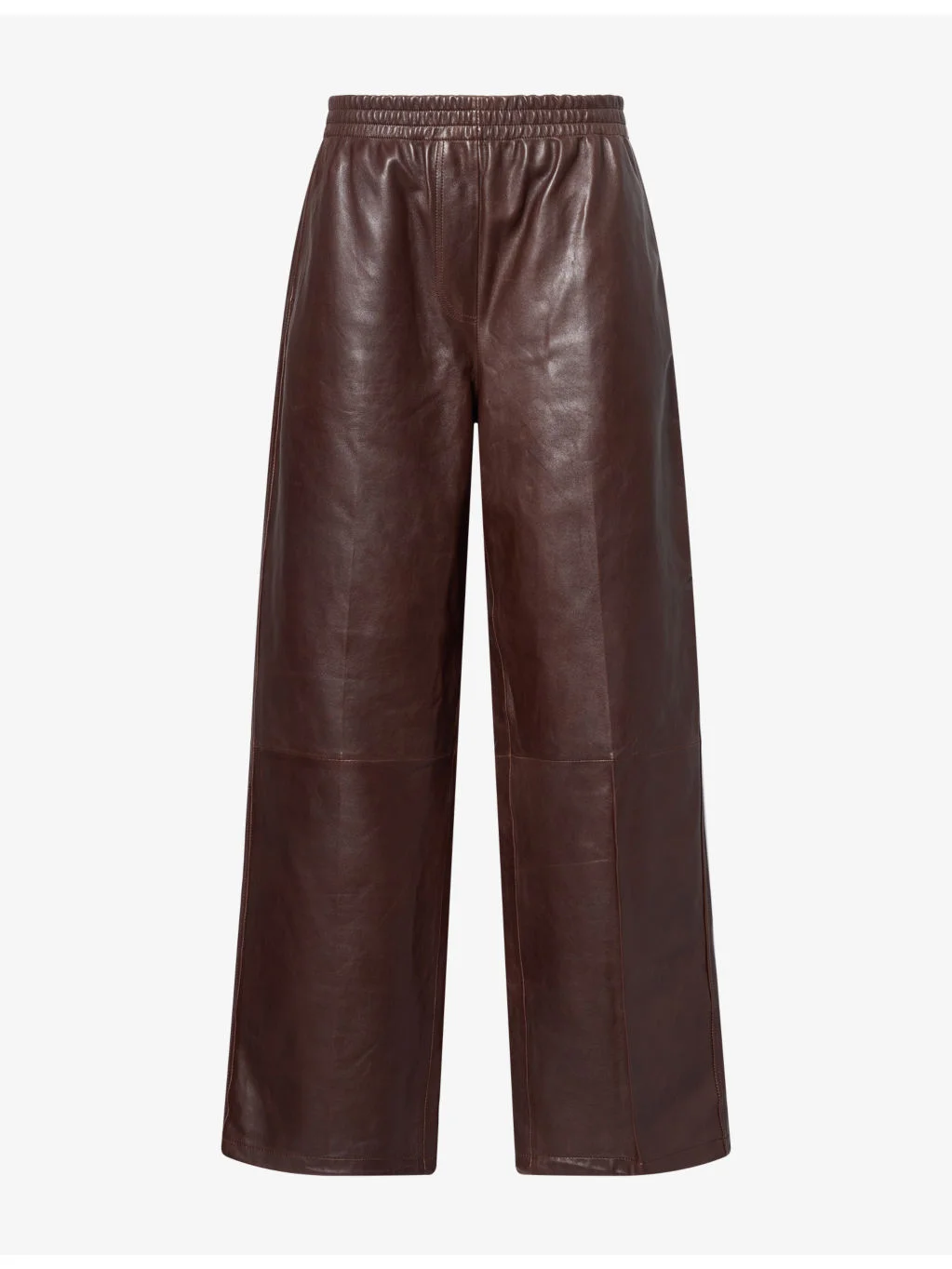 Corrine Relaxed-Fit Leather Trousers - 1