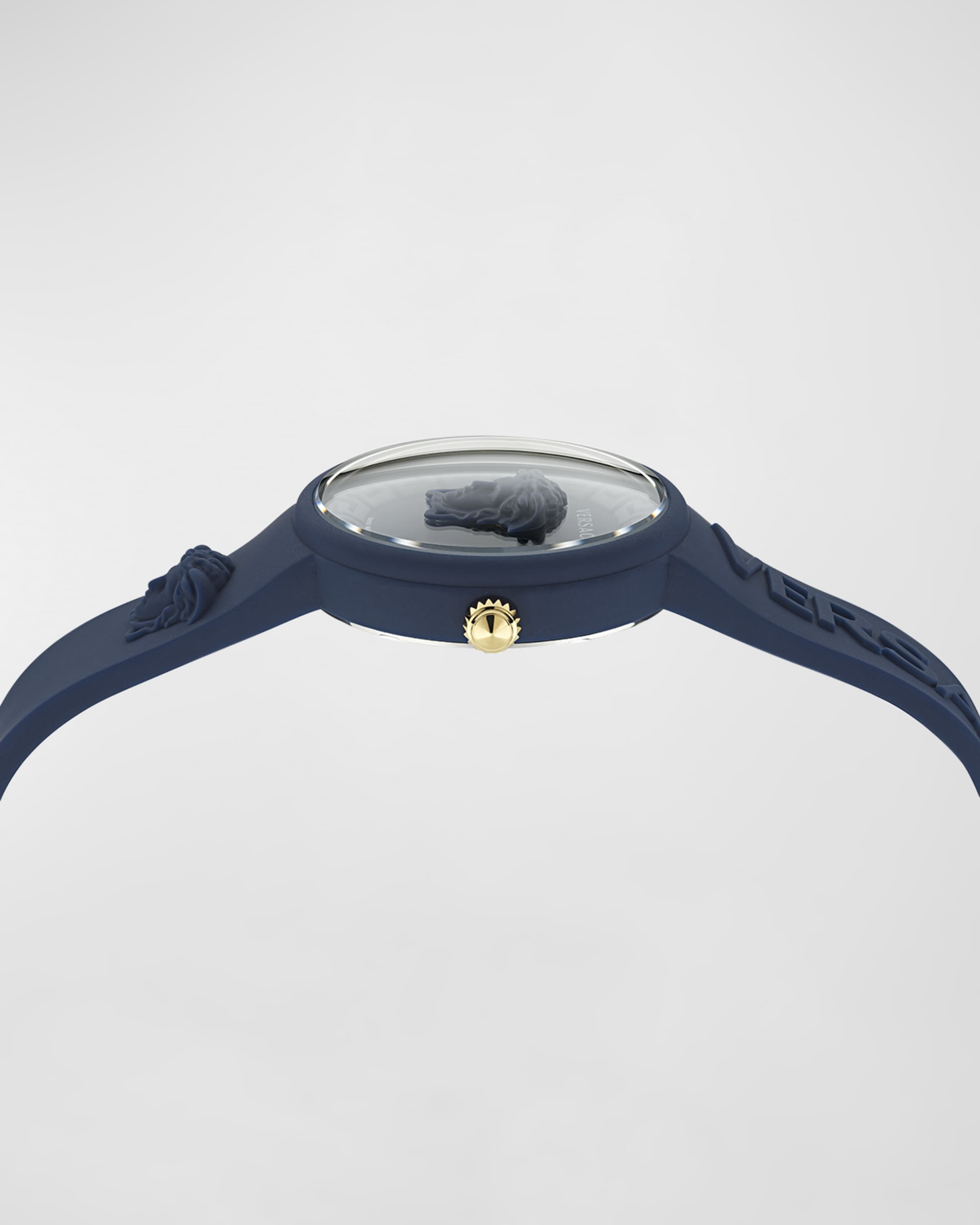 Unisex Medusa Pop Navy Silicone Watch, 39mm - 4