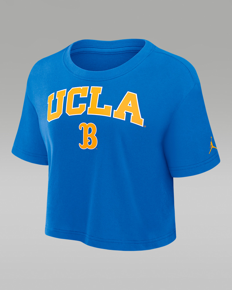 UCLA Athletic Prep Arch Women's Jordan Brand Dri-FIT College Cropped T-Shirt 1