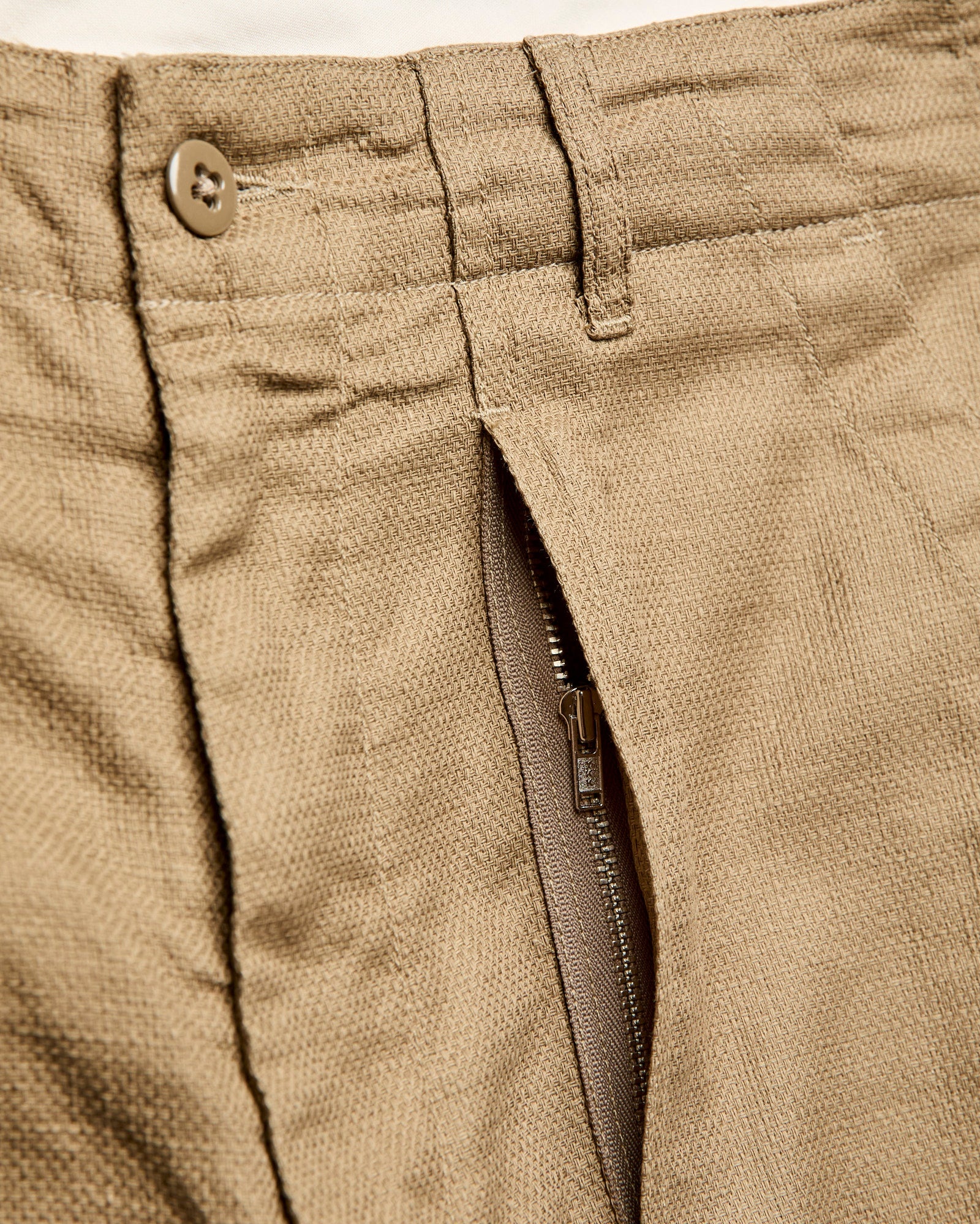 Fatigue Pants in Khaki Cotton Linen Java Cloth - 7