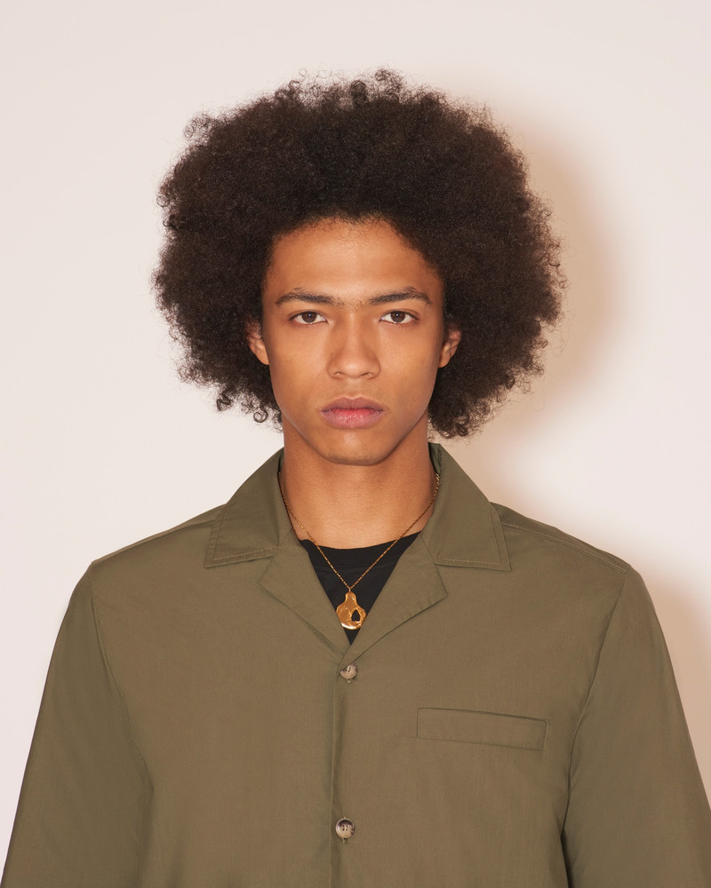 GINI - Lightweight poplin pants - Olive 5