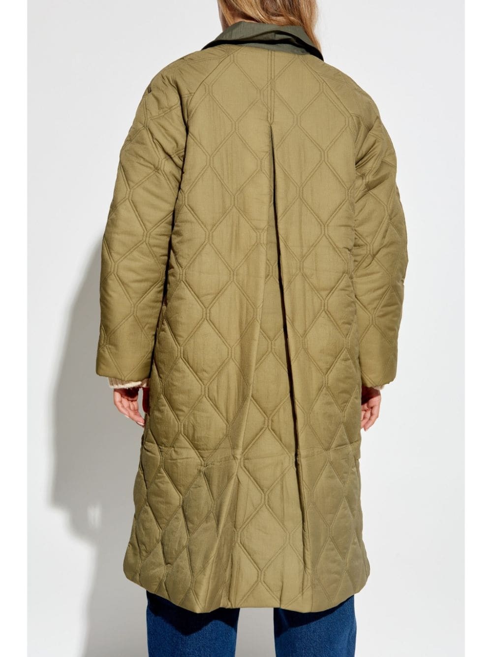 single-breasted quilted jacket - 4