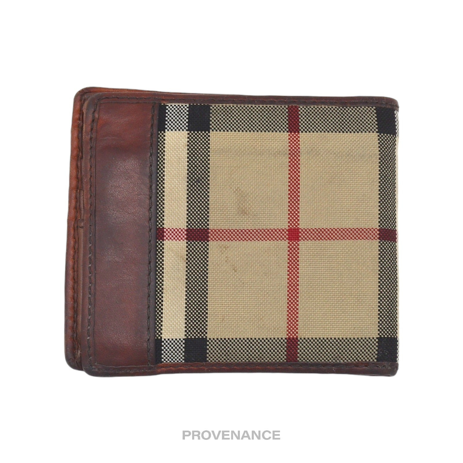 Burberry Nova Check Canvas Bifold Wallet - Brown - 2