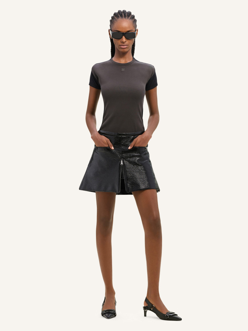 courrèges HERITAGE VINYL MINI SKIRT outlook