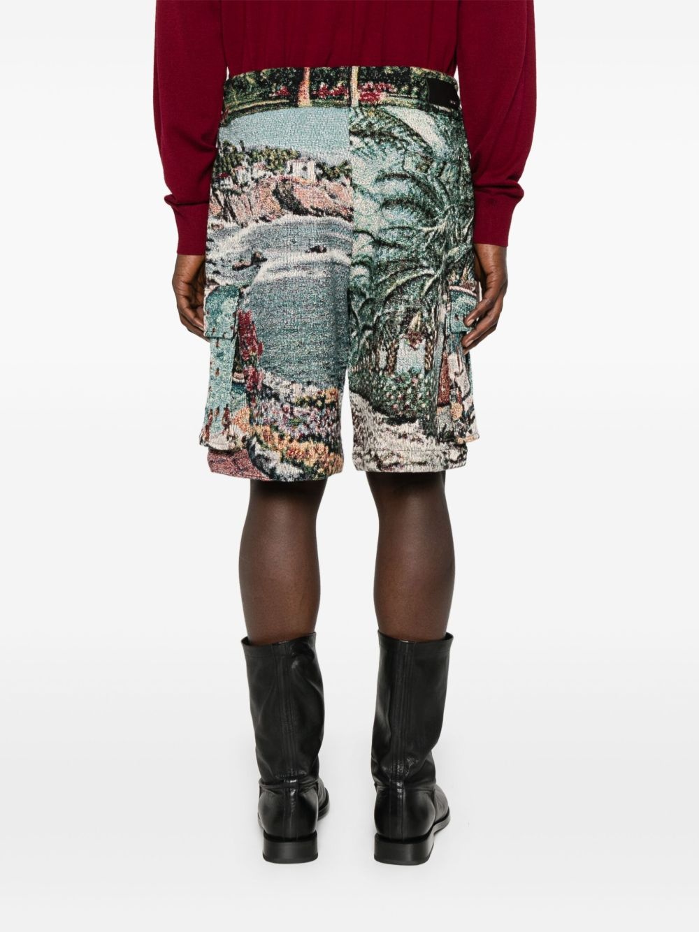 graphic-print shorts - 4