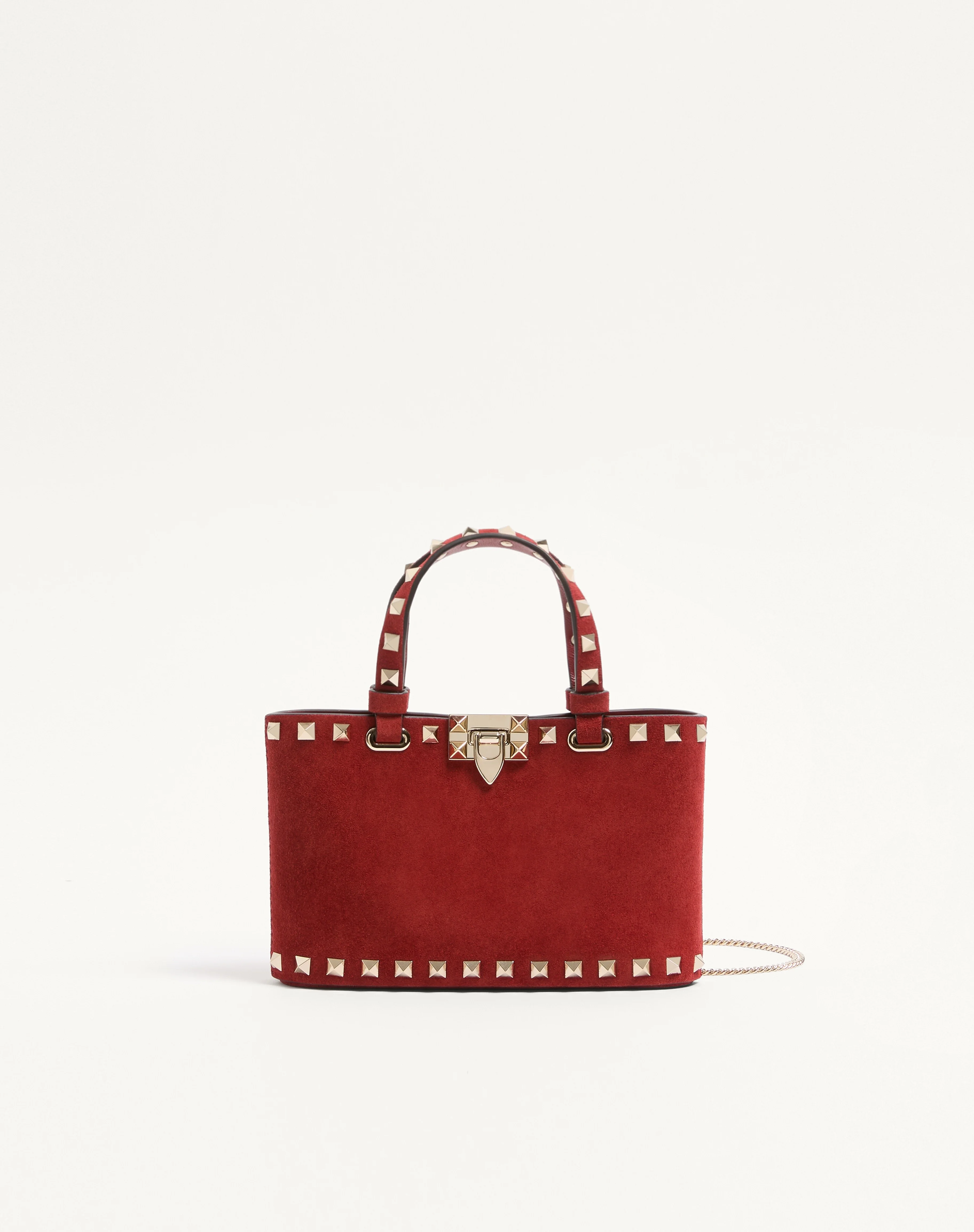 ROCKSTUD MINI SUEDE SHOPPING BAG - 1