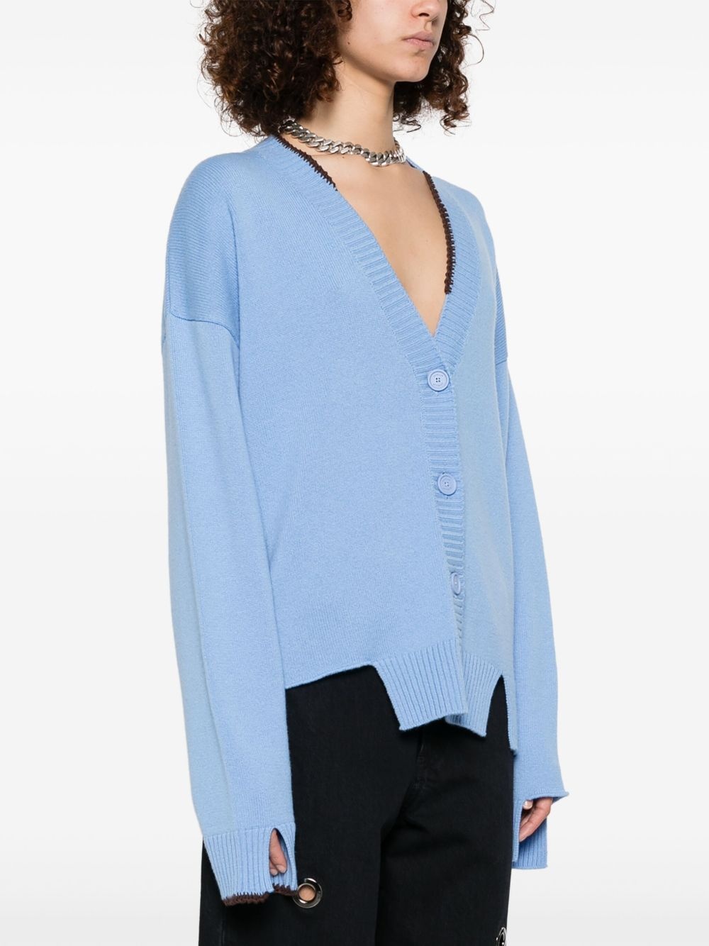 cut-out cardigan - 3
