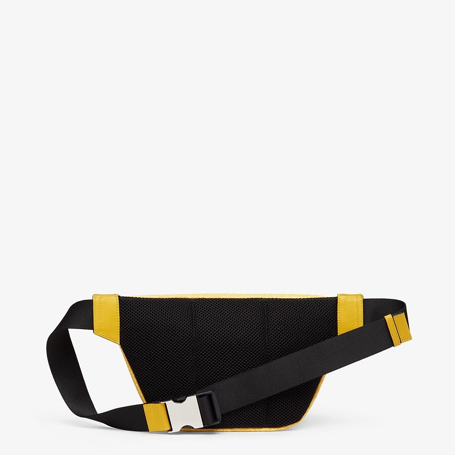 Yellow fabric belt bag - 3