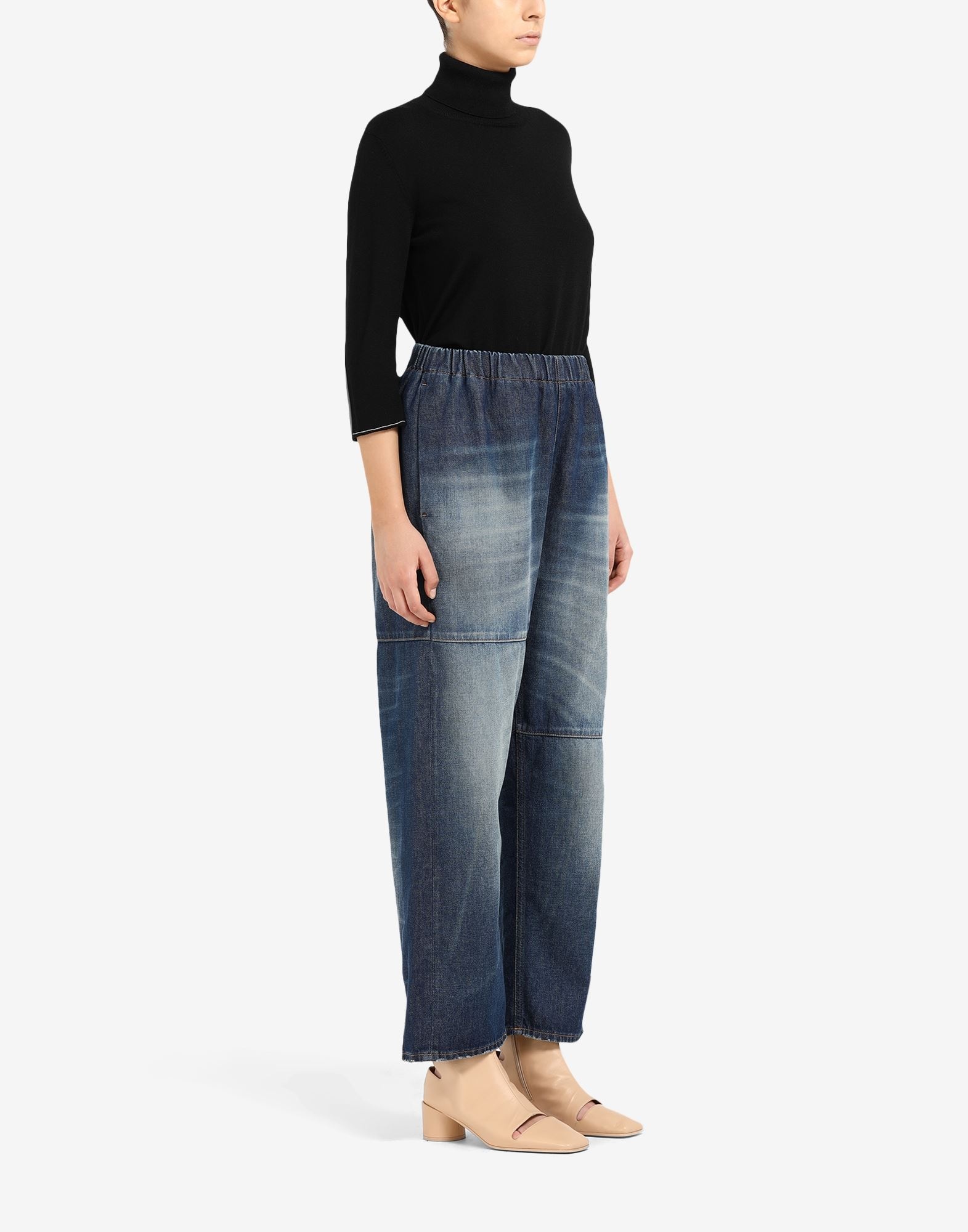 Elasticated waistband jeans - 3