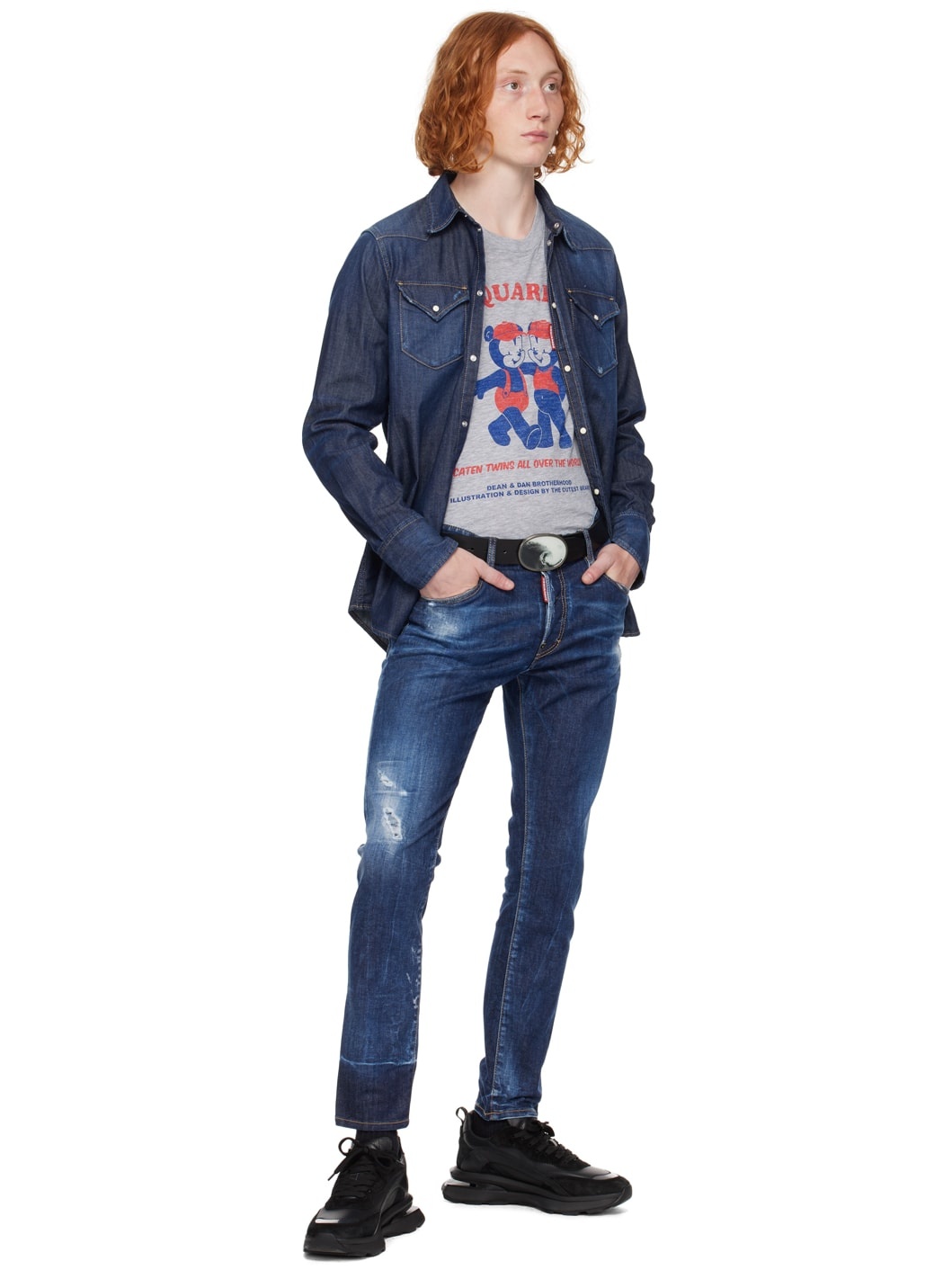 Indigo Skater Jeans - 4
