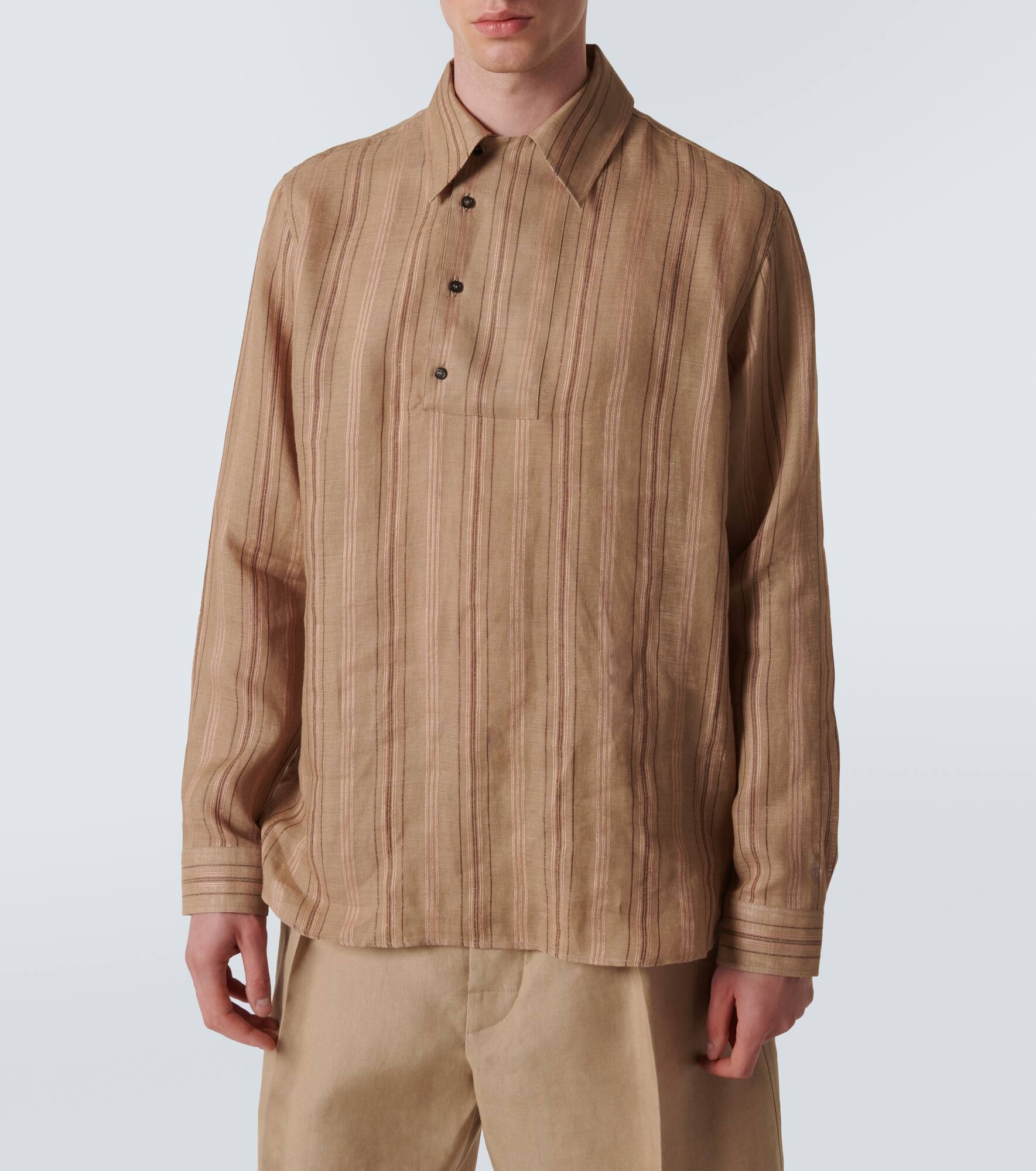 Shinano linen polo shirt - 3