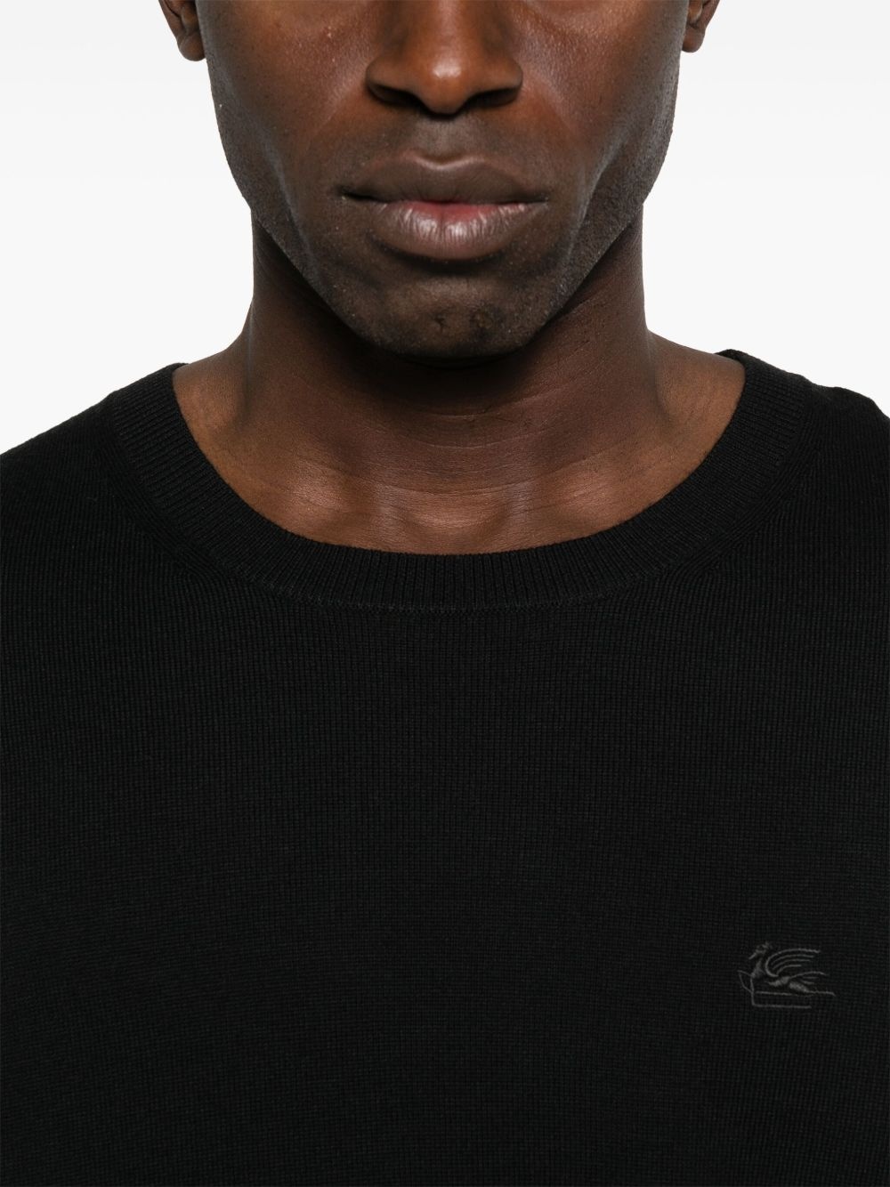embroidered-logo sweater - 4