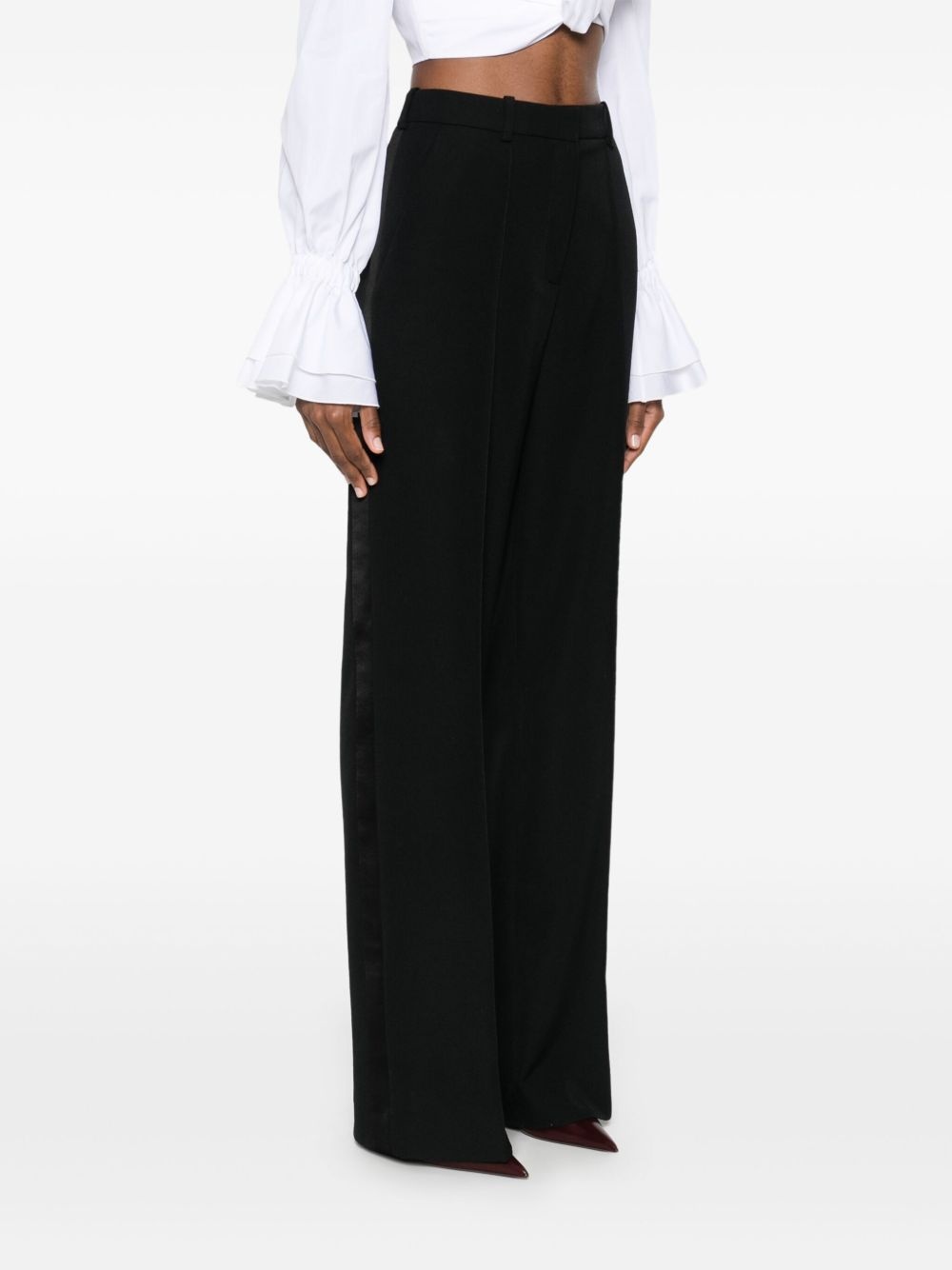 tailored grain de poudre trousers - 3