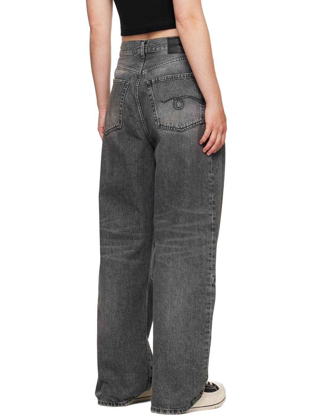 SSENSE Exclusive Gray Wayne Articulated Knee Jeans - 3