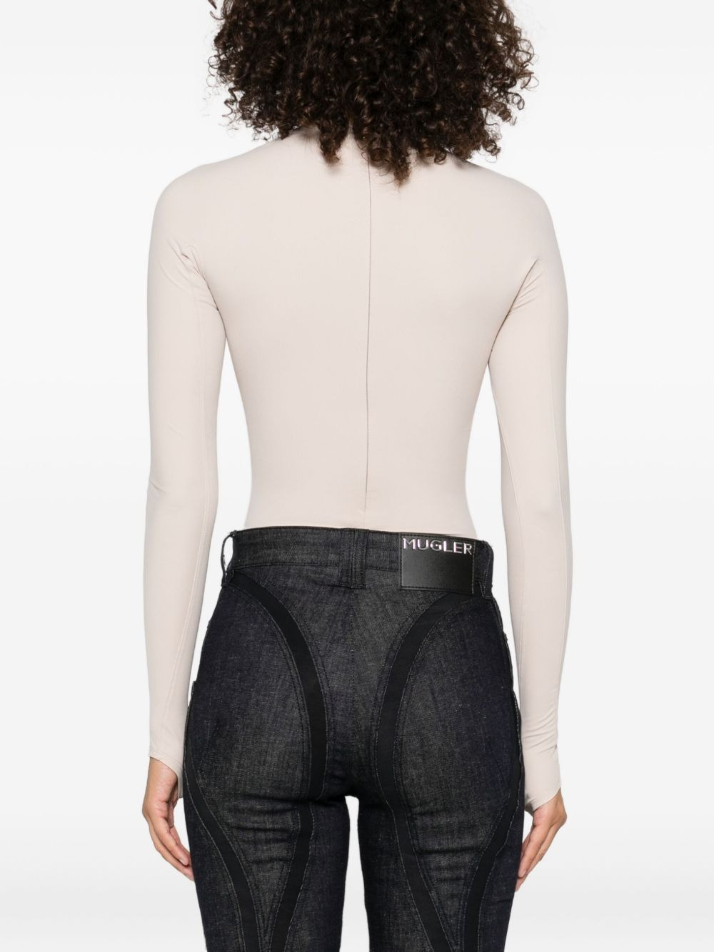 long-sleeve thumb-holes bodysuit - 4