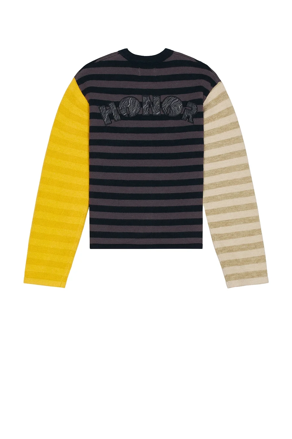 Multi Stripe Crew Neck Sweater - 1