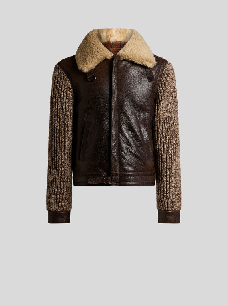 SHEARLING AND KNIT JACKET 1
