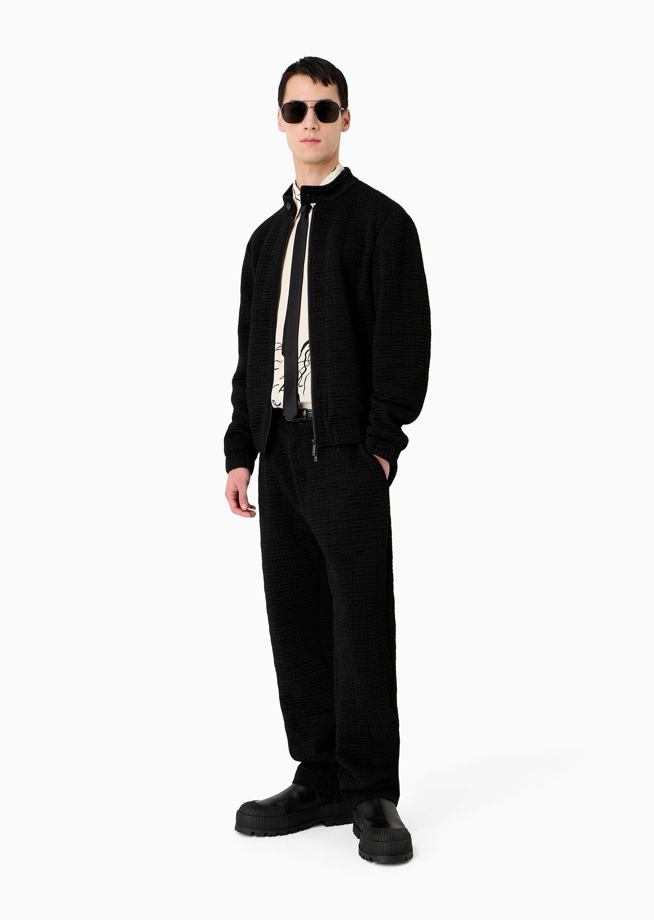 Viscose Moroccan crêpe shirt with all-over horse print - 4