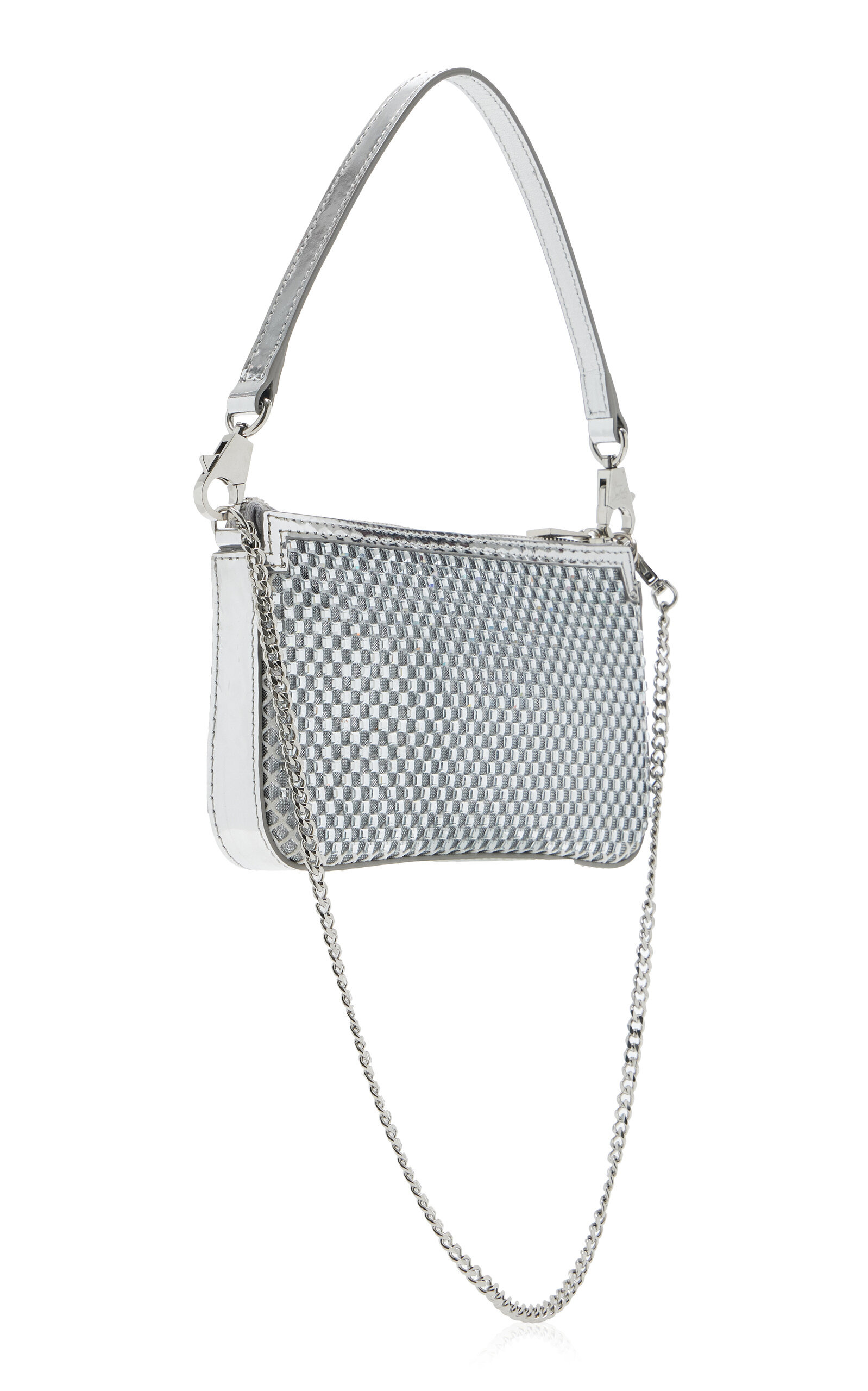 Loubila Mini Crystal Shoulder Bag silver - 4