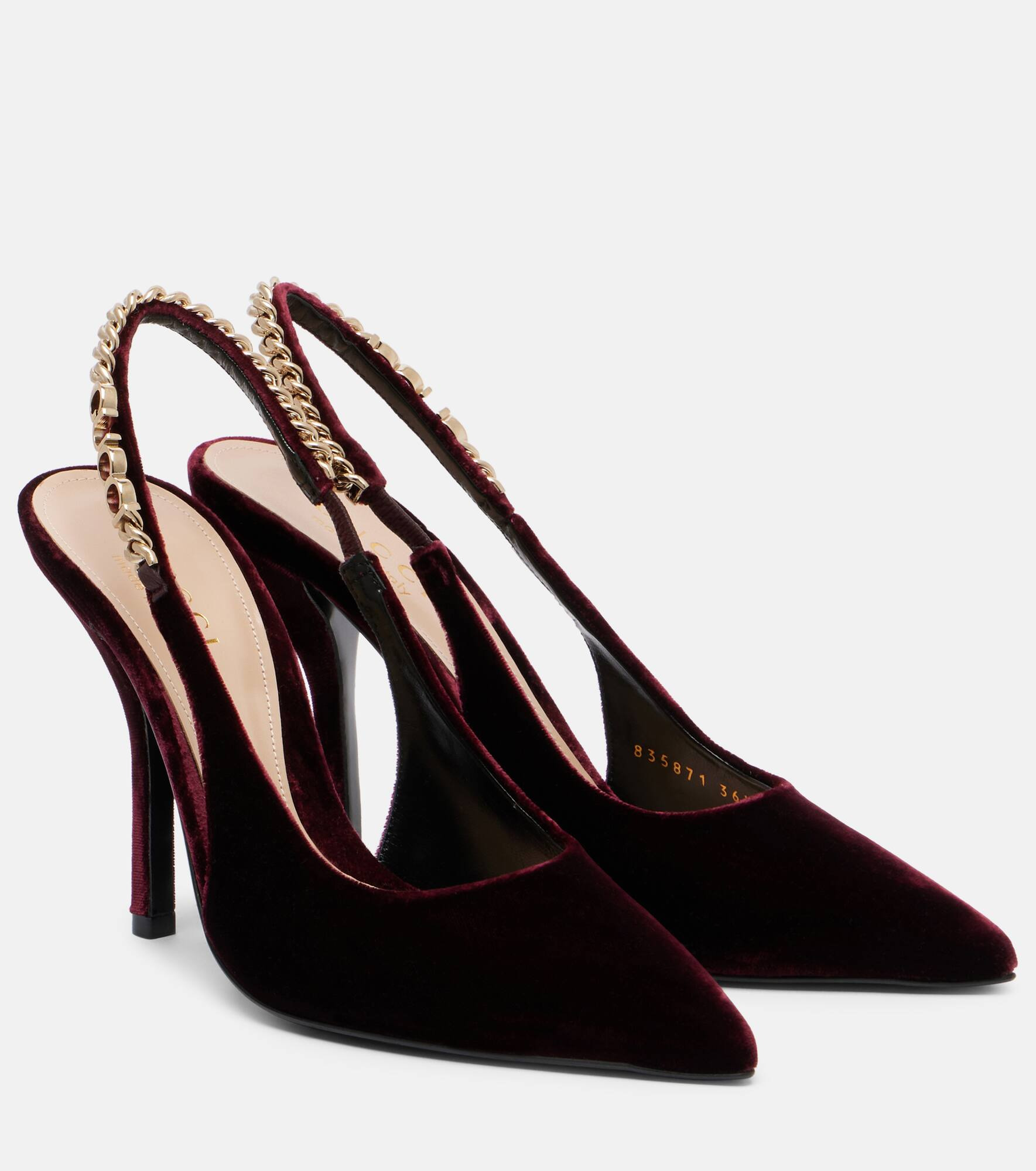 Signoria velvet slingback pumps - 1