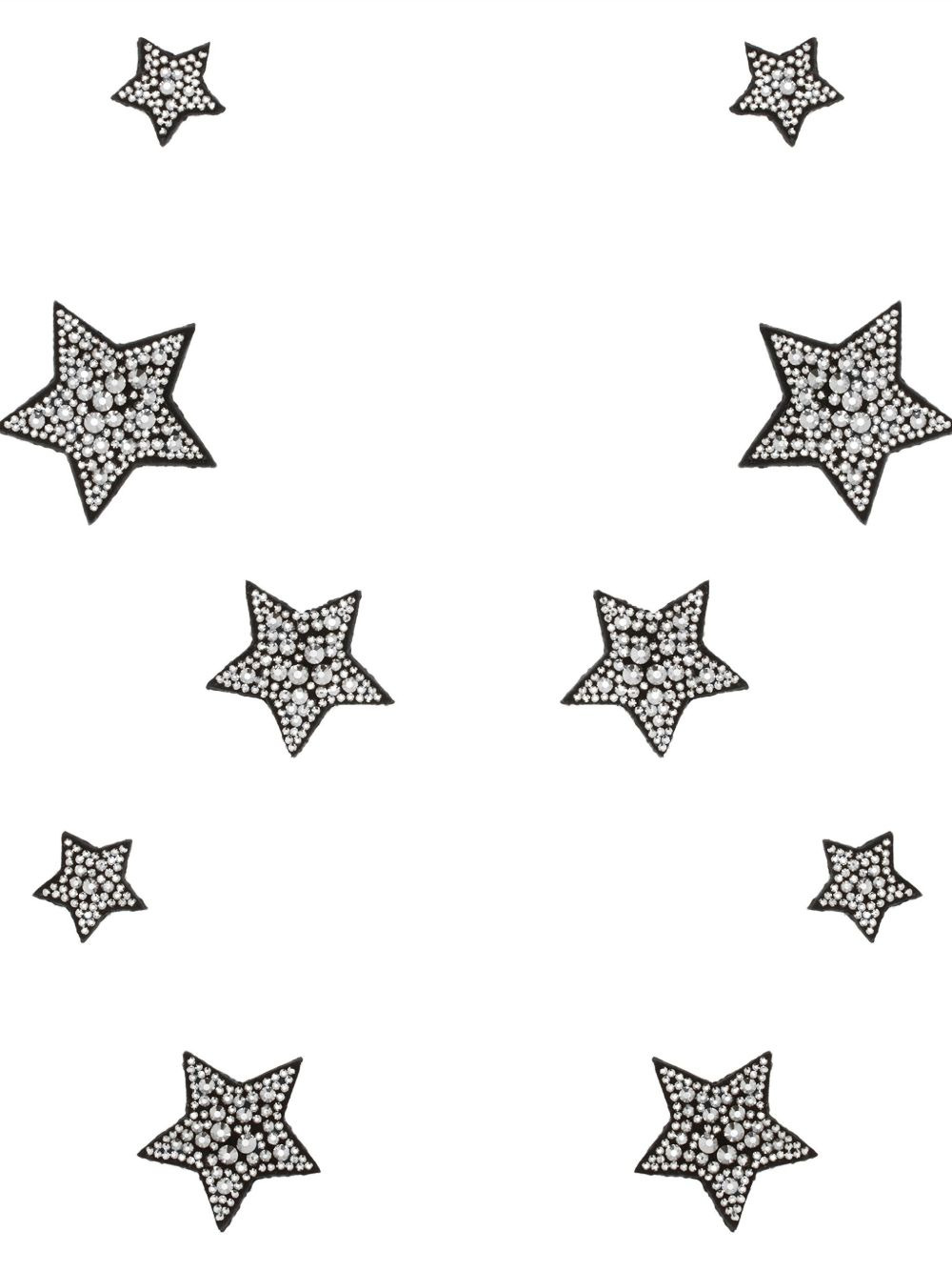 rhinestone-embellished star patches - 3