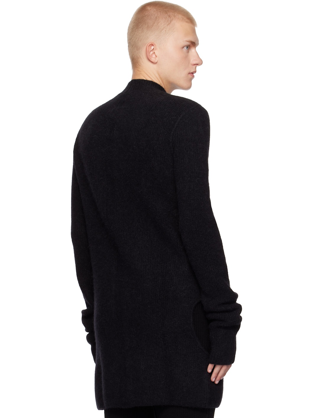Black Porterville Alpaca Knit Sweater - 3