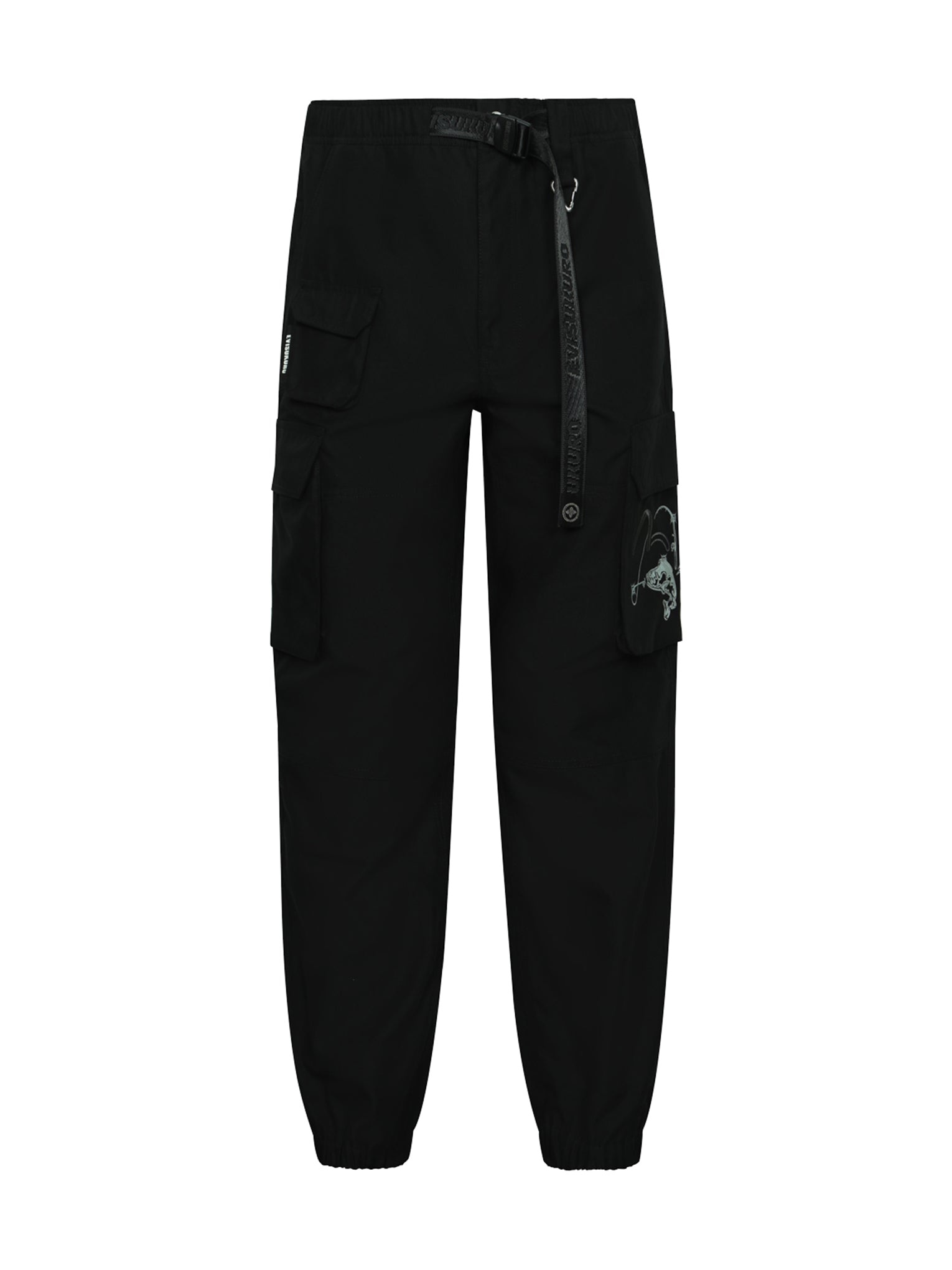 Multi Pockets Fishing Logo Print Regular Fit Joggers - 17