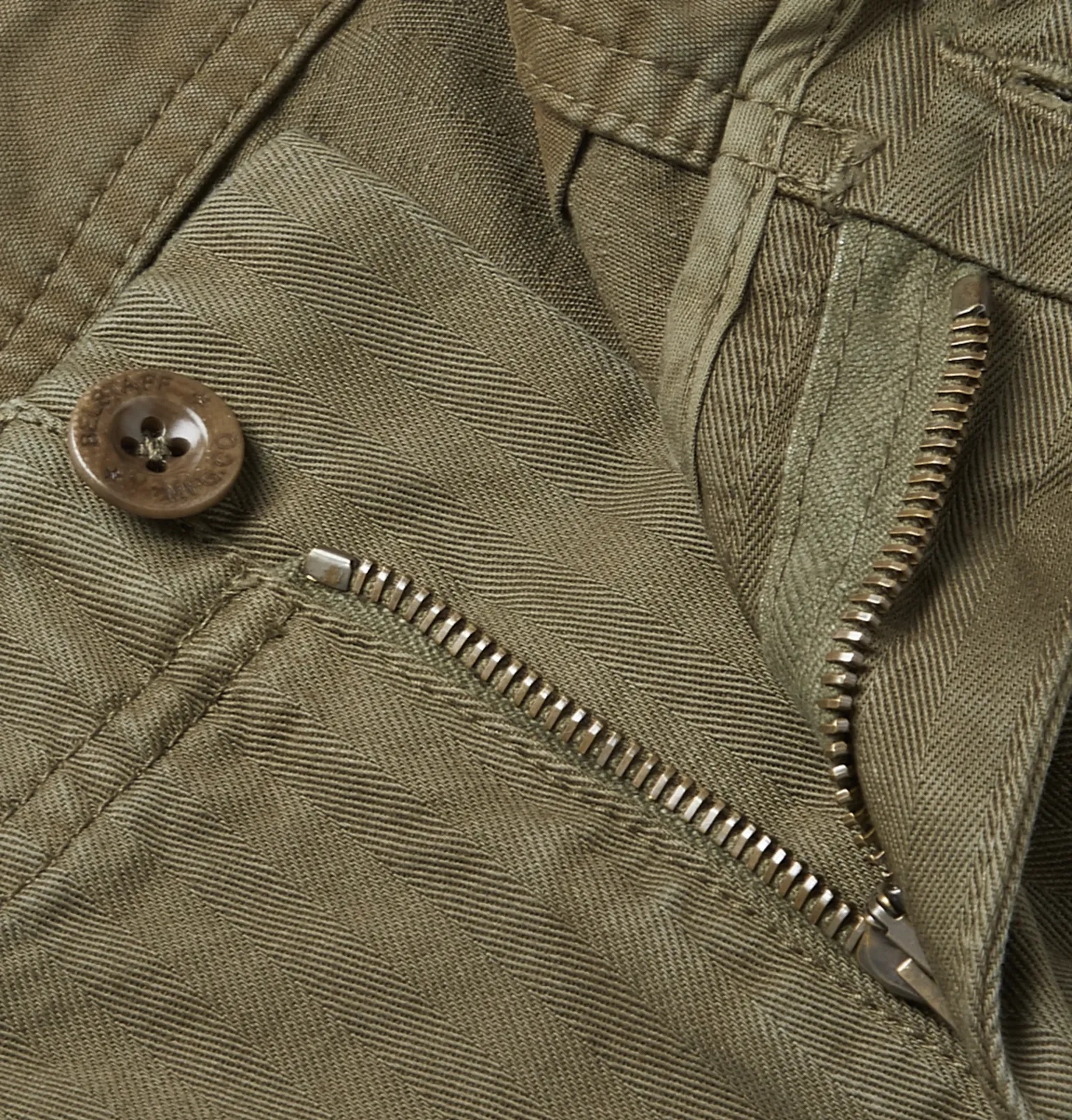 Herringbone Cotton-Twill Cargo Trousers - 3