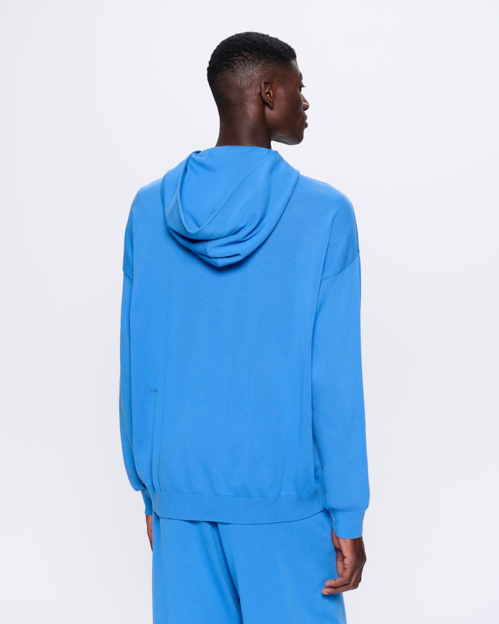 Mens DNA Knitted Hoodie - Geyser Blue - 5