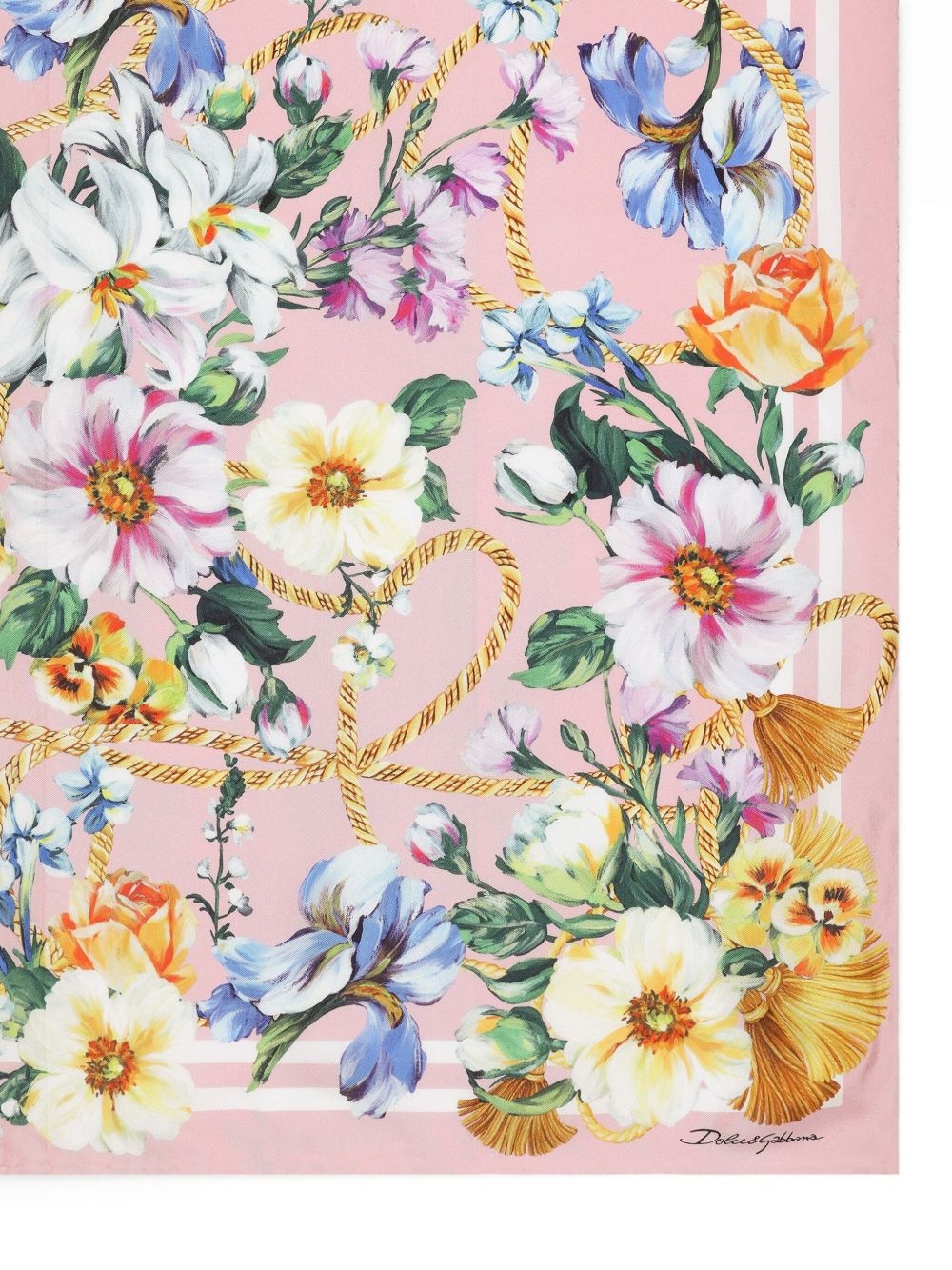floral-print scarf - 2