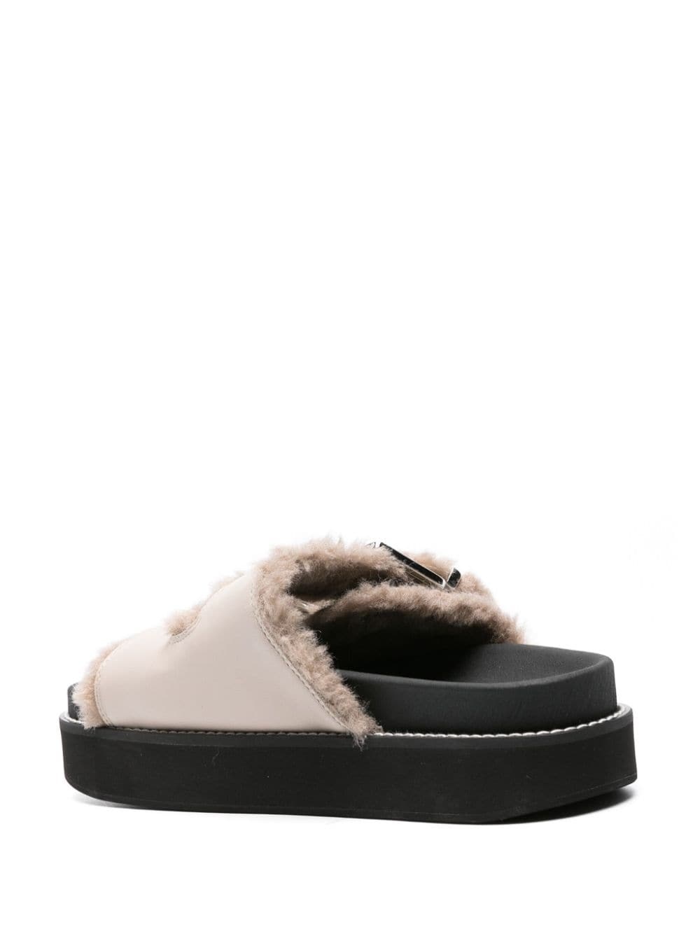 buckled platform sandals - 3