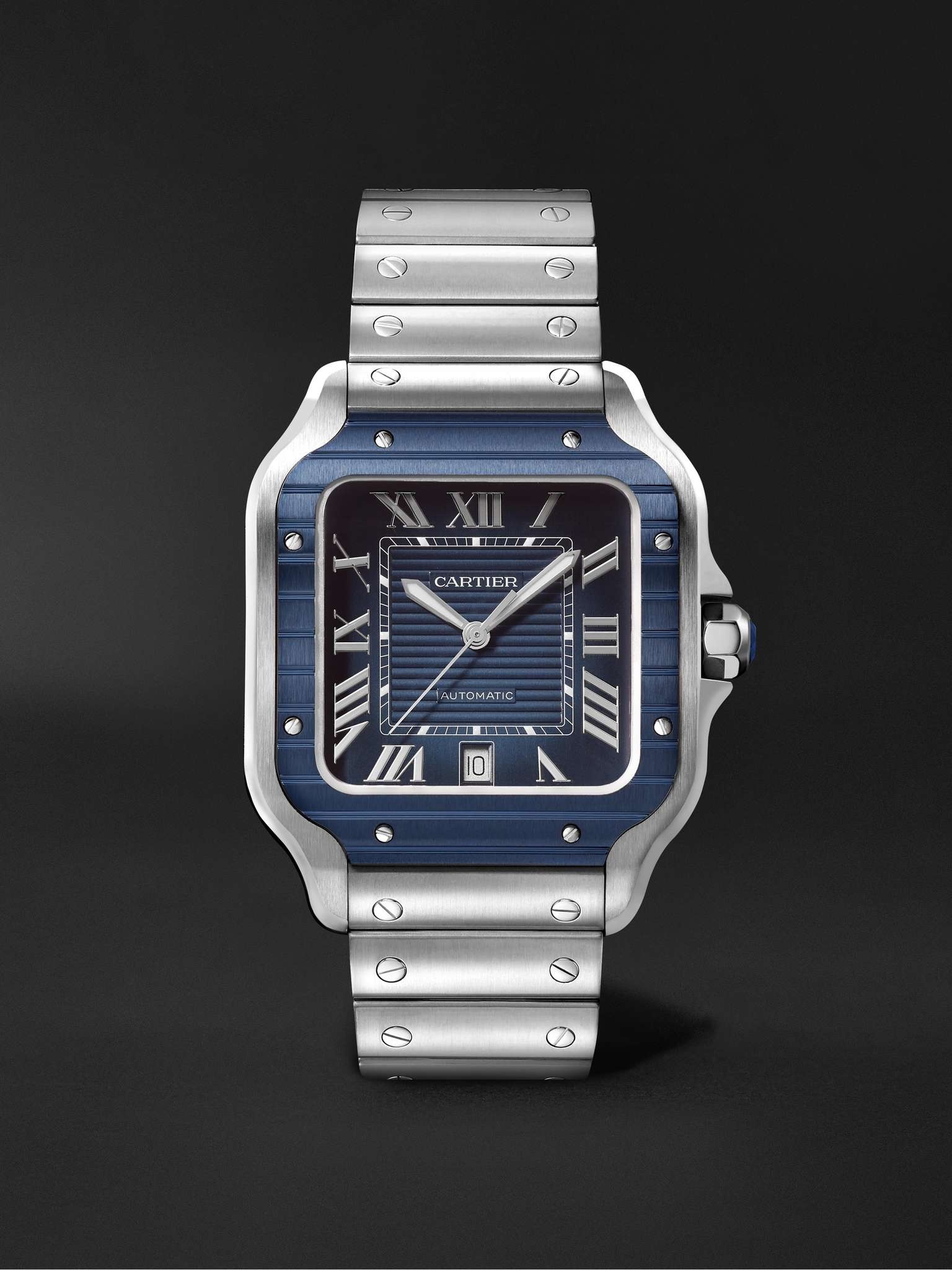 Santos de Cartier Automatic 39.8mm Stainless Steel and PVD-Coated Watch, Ref. No. CRWSSA0048 - 1