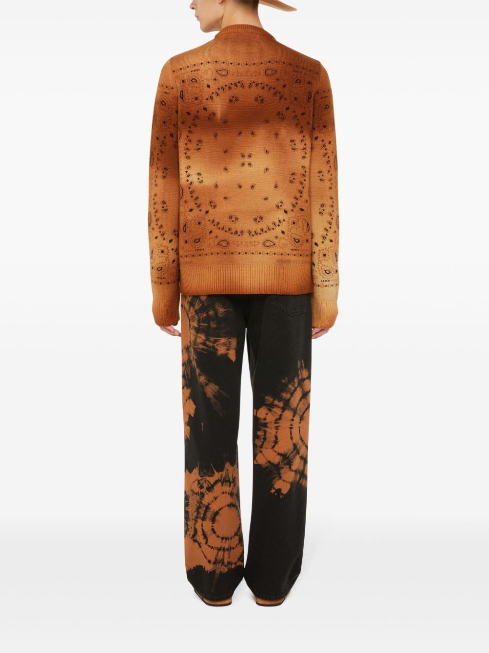 paisley-knit wool jumper - 5