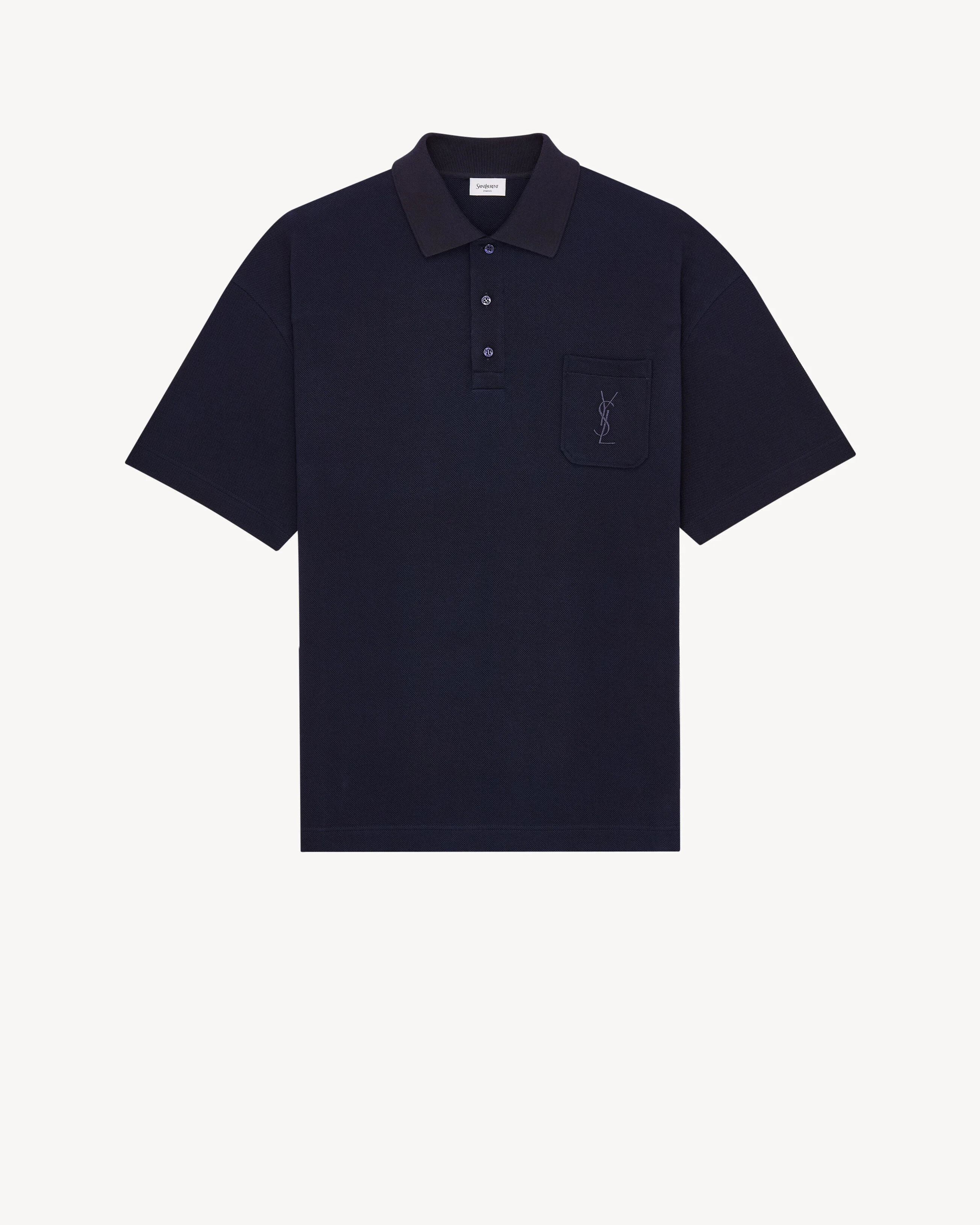 POLO IN SILK AND COTTON - 1