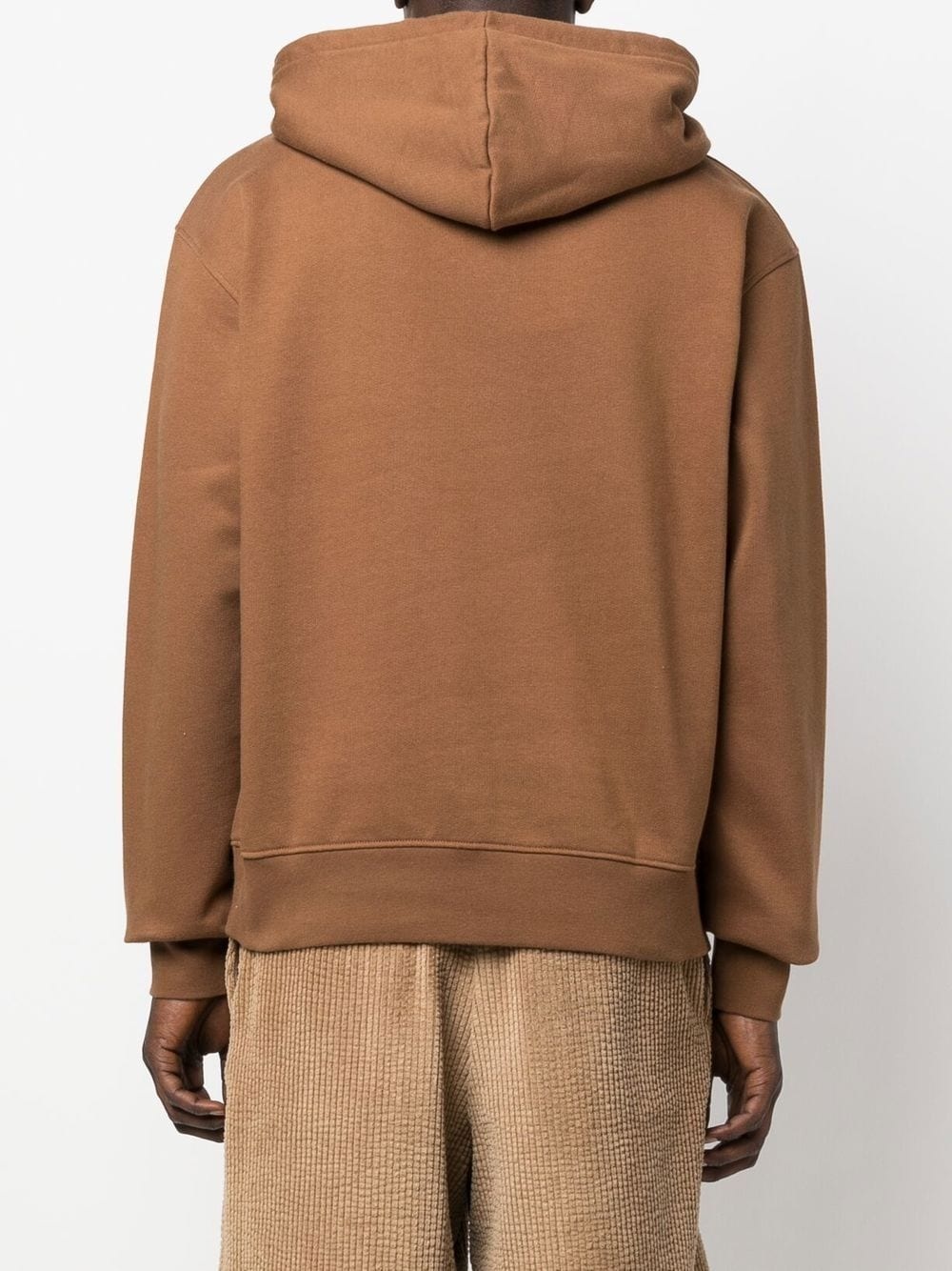 embroidered-logo organic cotton hoodie - 5