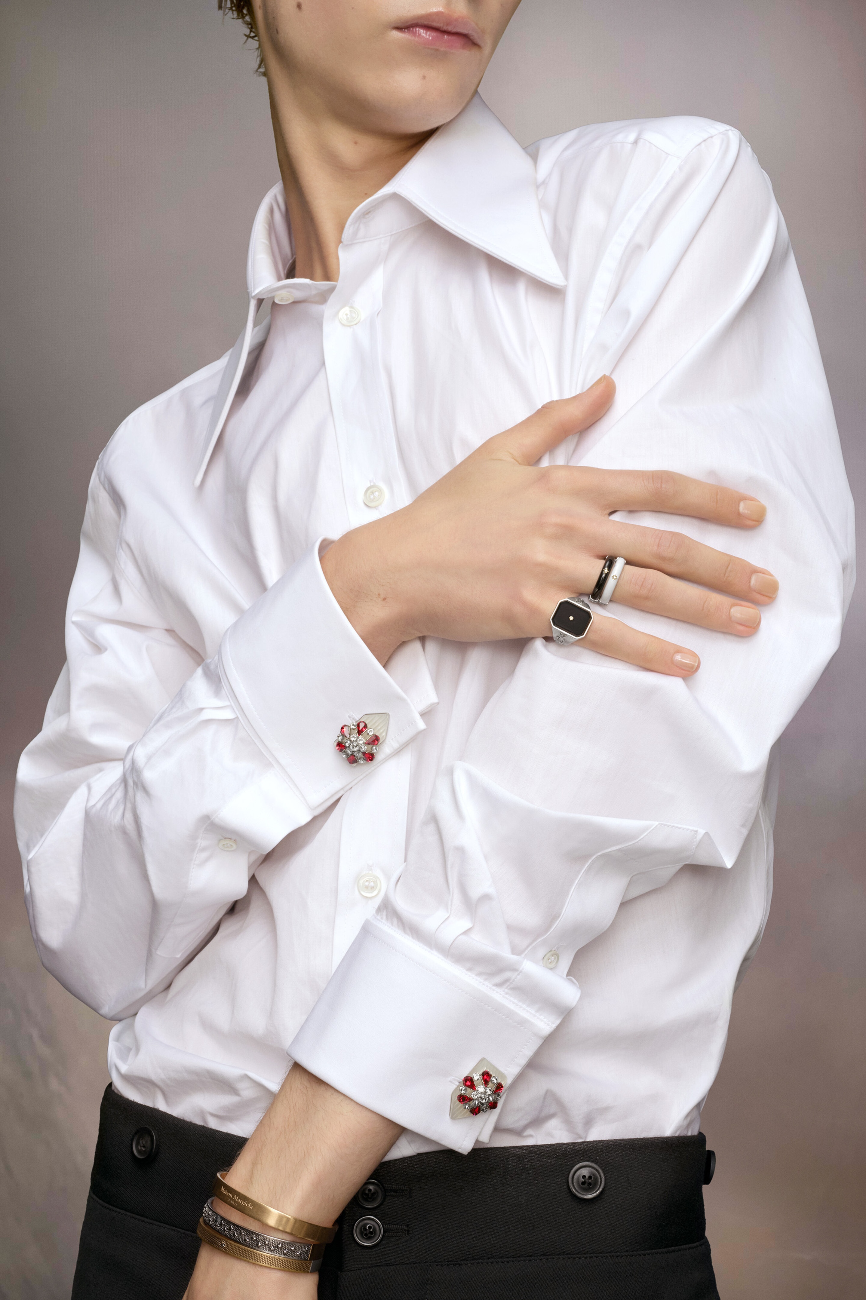 Enamel signet ring - 4
