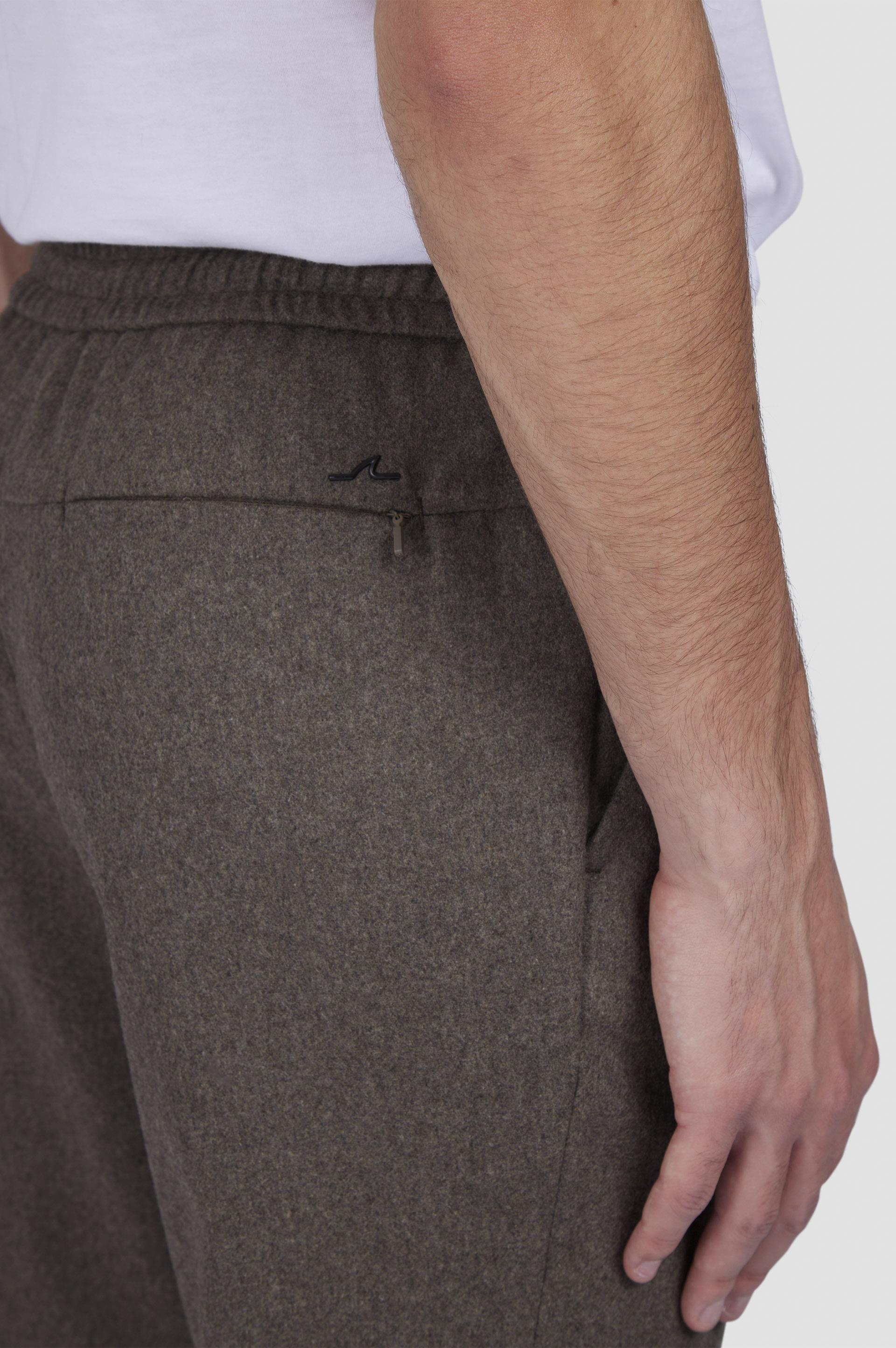 WOOL BLEND TROUSERS WITH PLEATS - 4