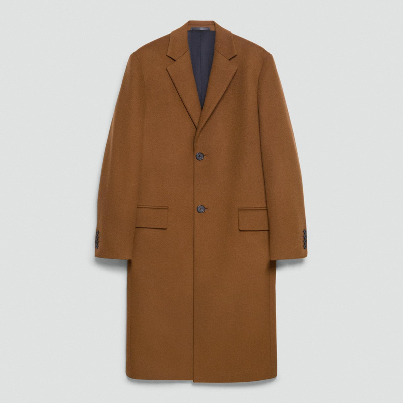 Two-Button Coat in Plush Melton 1